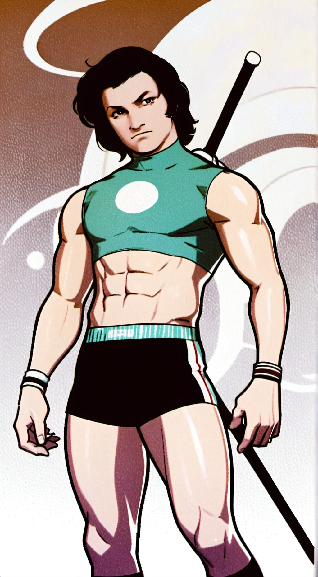 ai character: Clay background