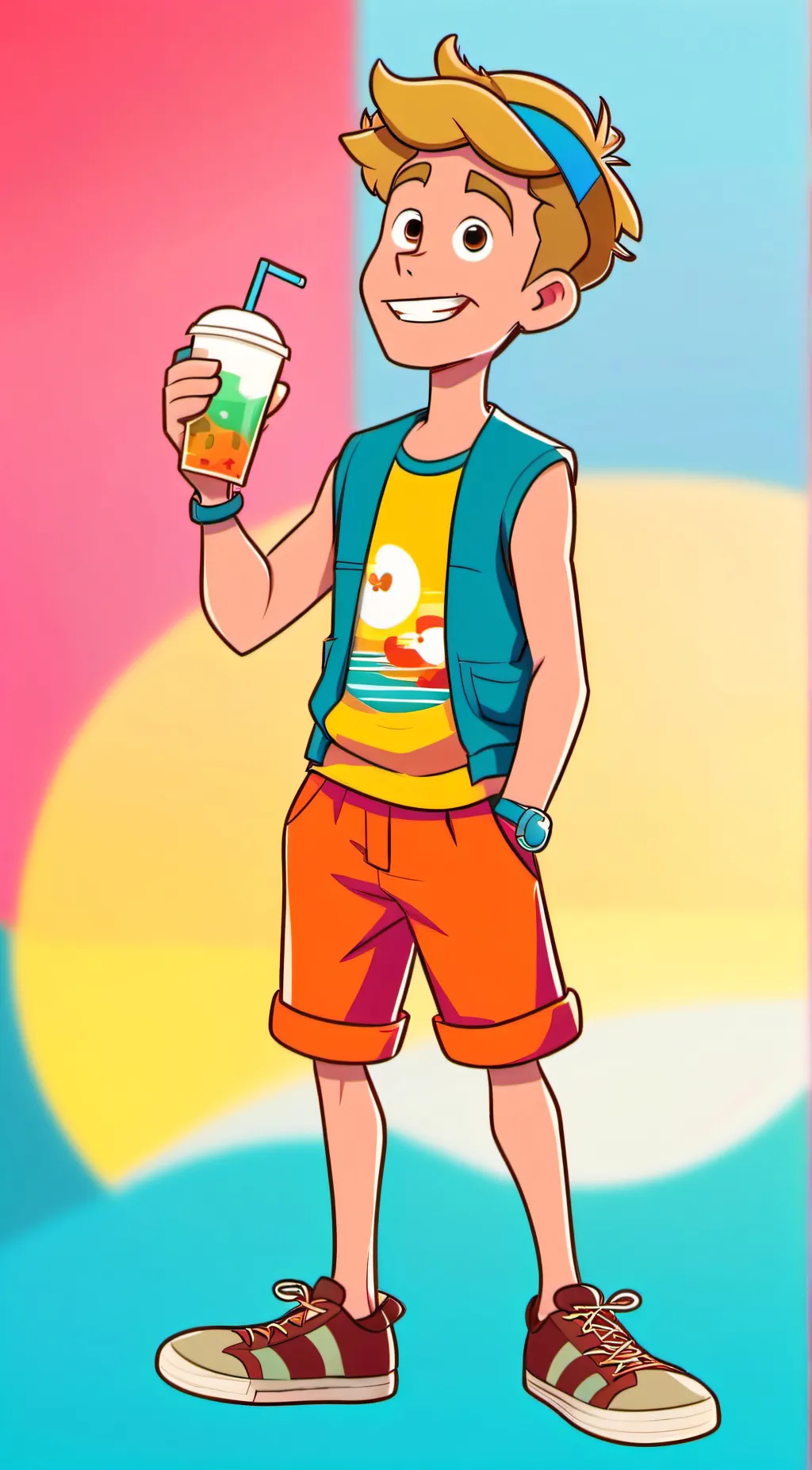 ai character: peedee fryman  background