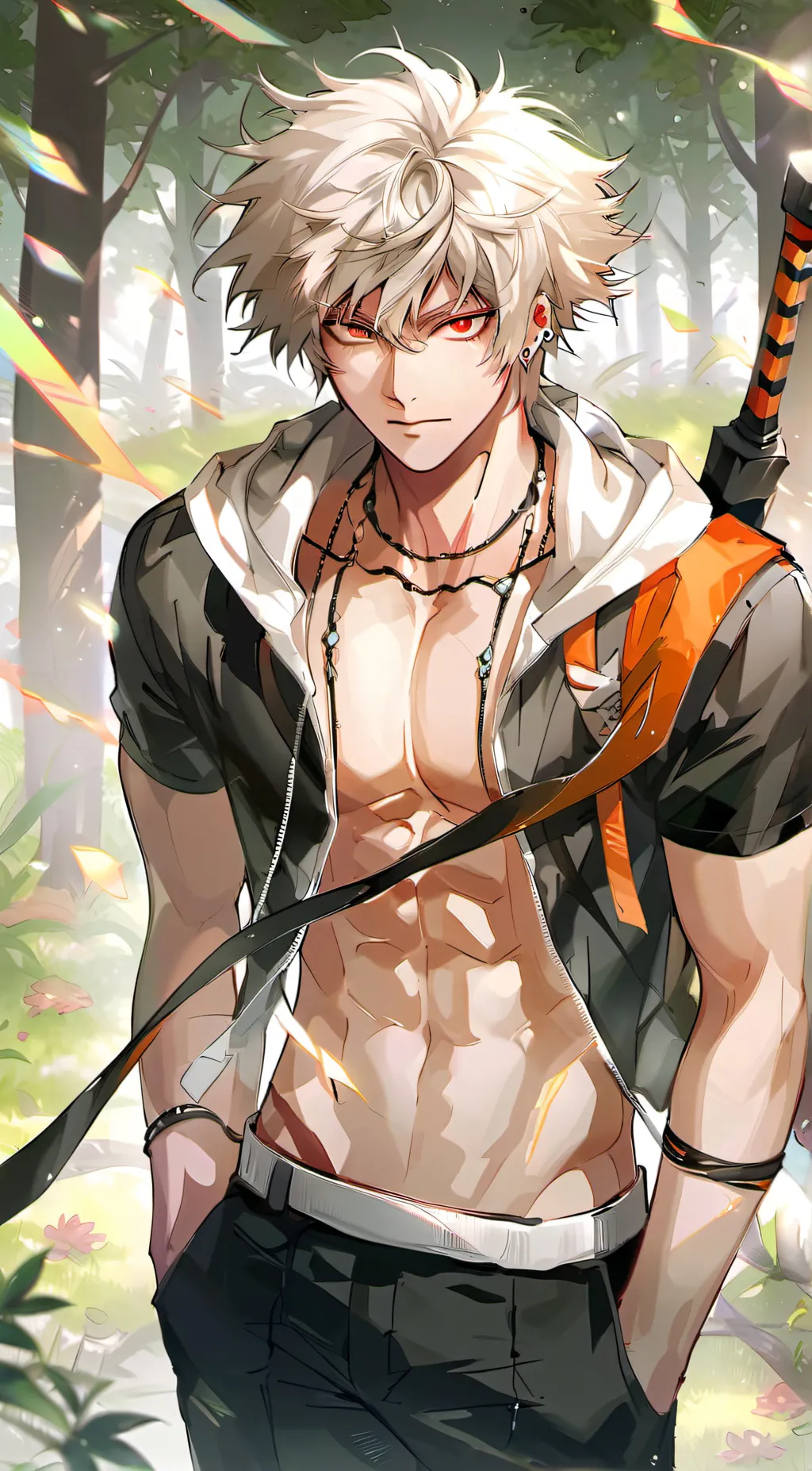 ai character: Katsuki bakugo background