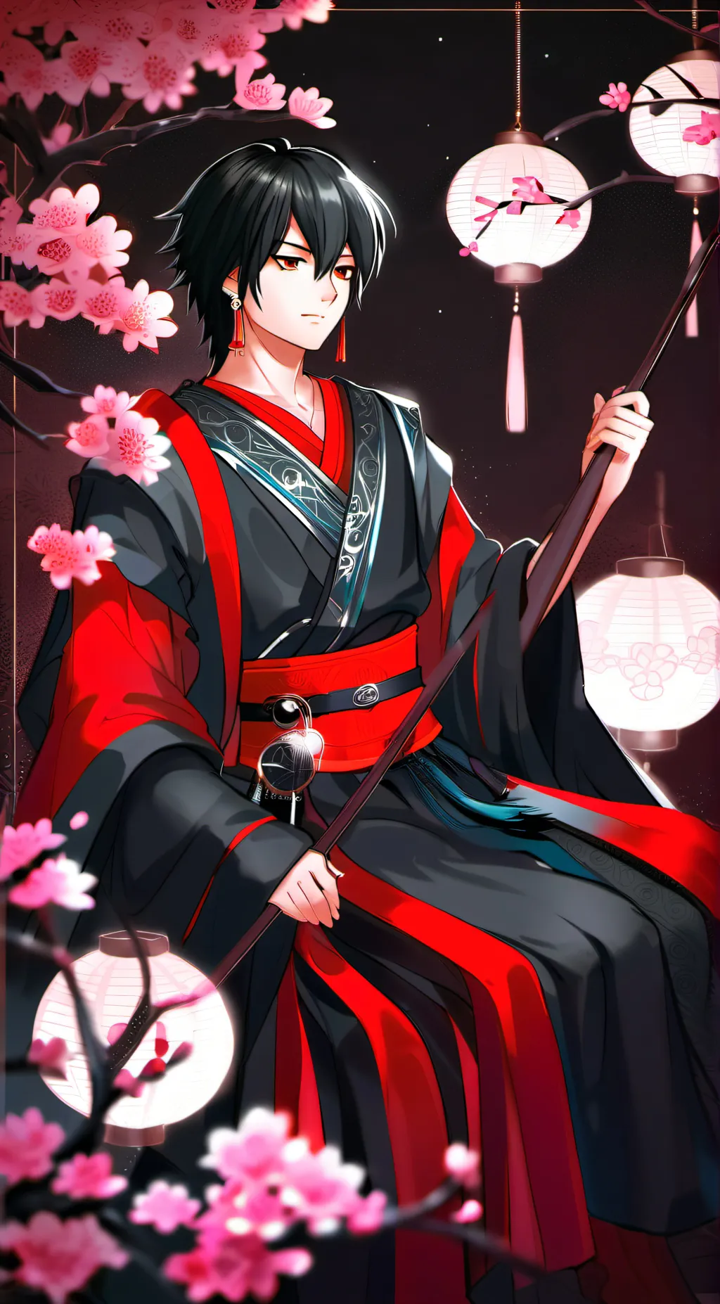 ai character: Zeref  background