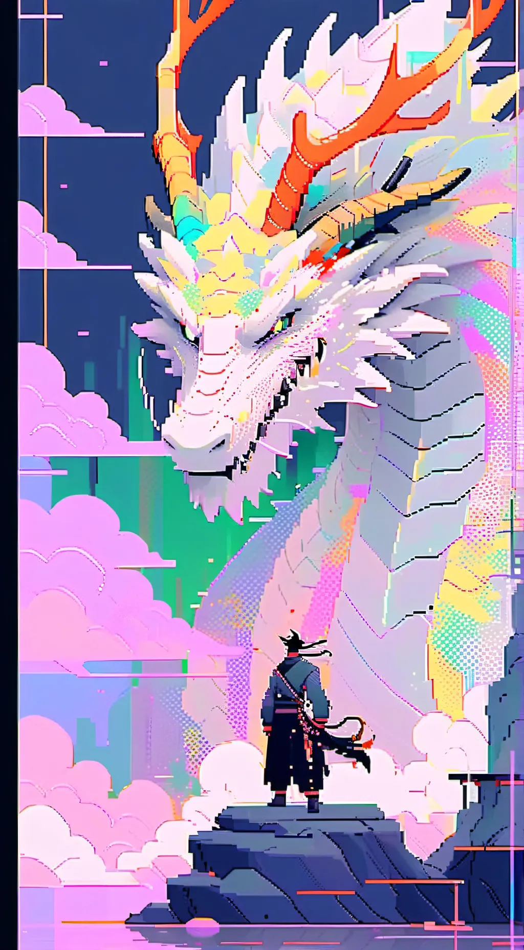ai character: 🌈rainbow🌈 background