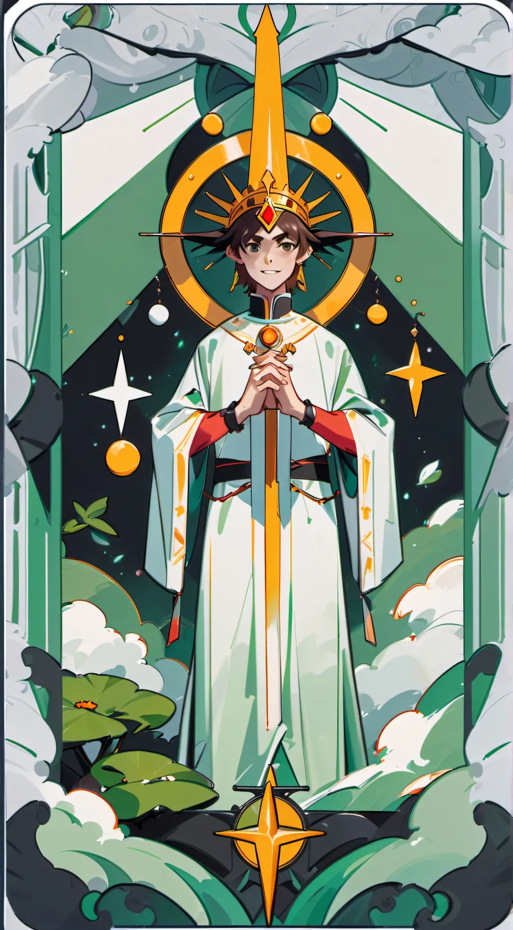 ai character: amber background