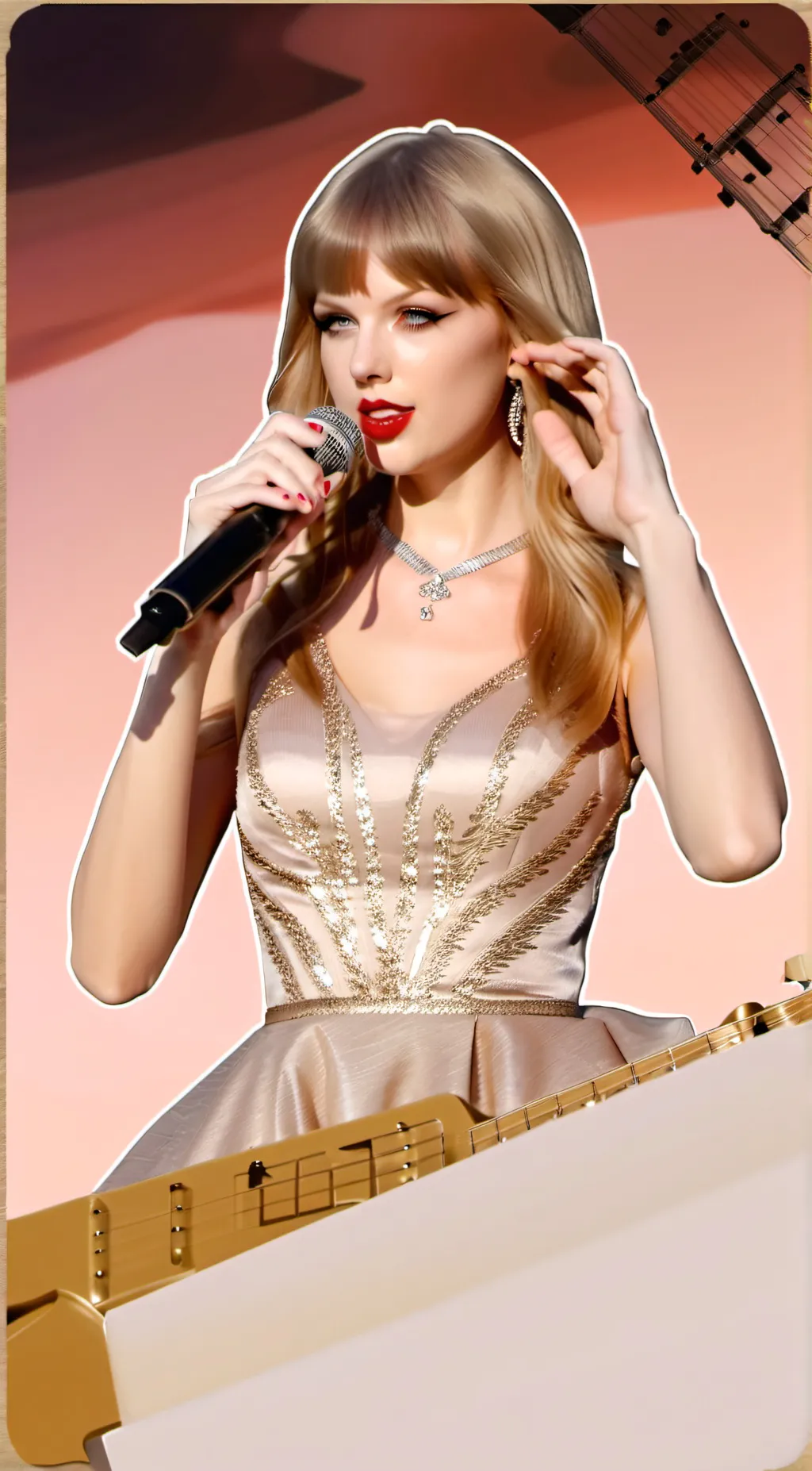 ai character: Talyor swift  background