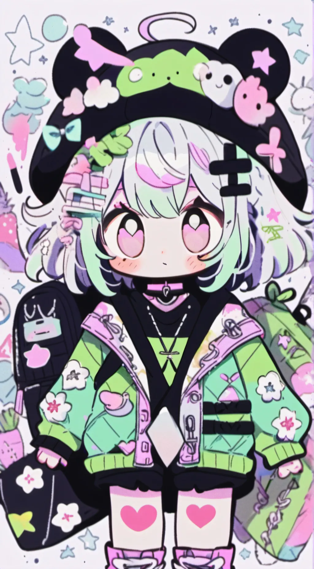 ai character: Blossom background