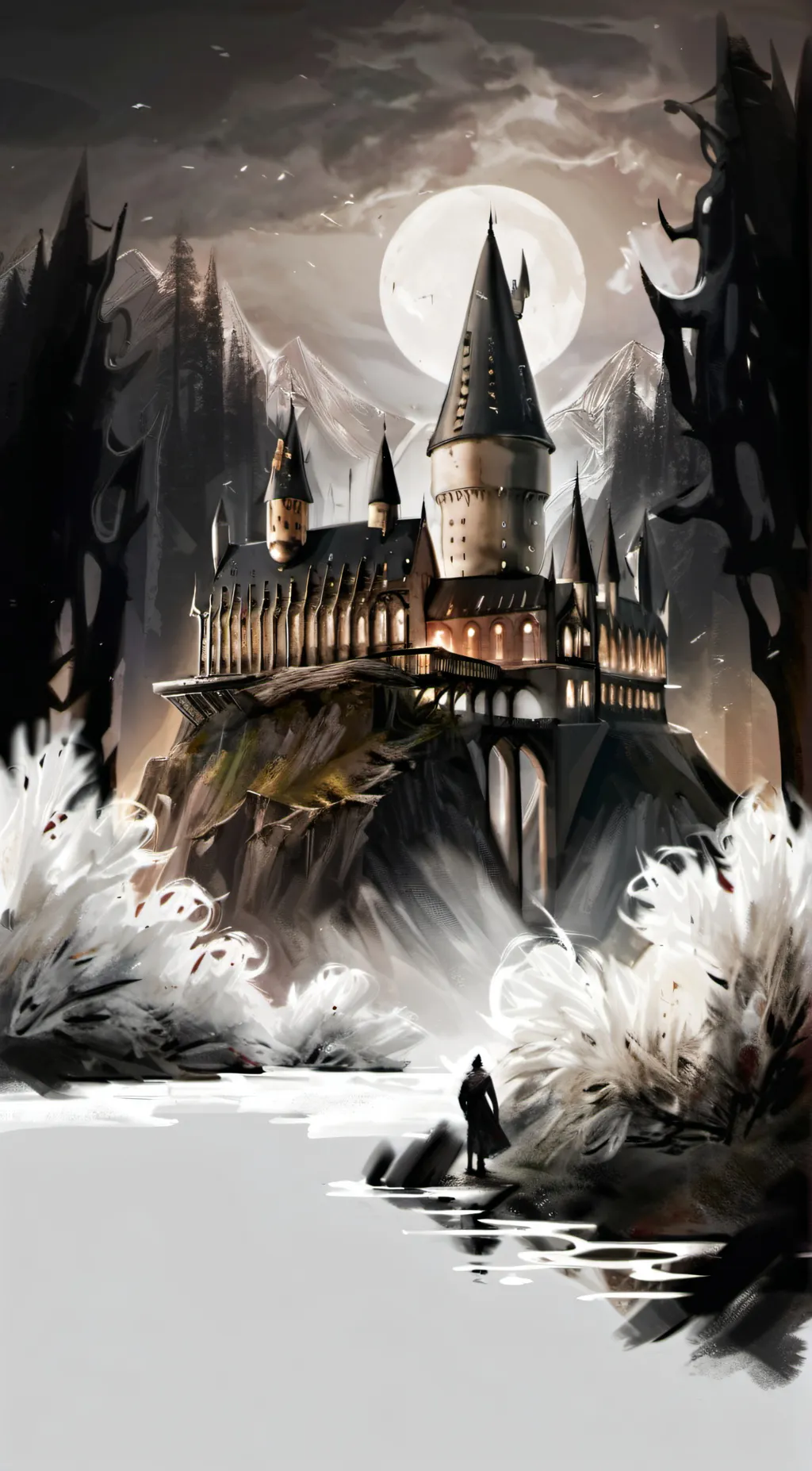 ai character: Hogwarts background
