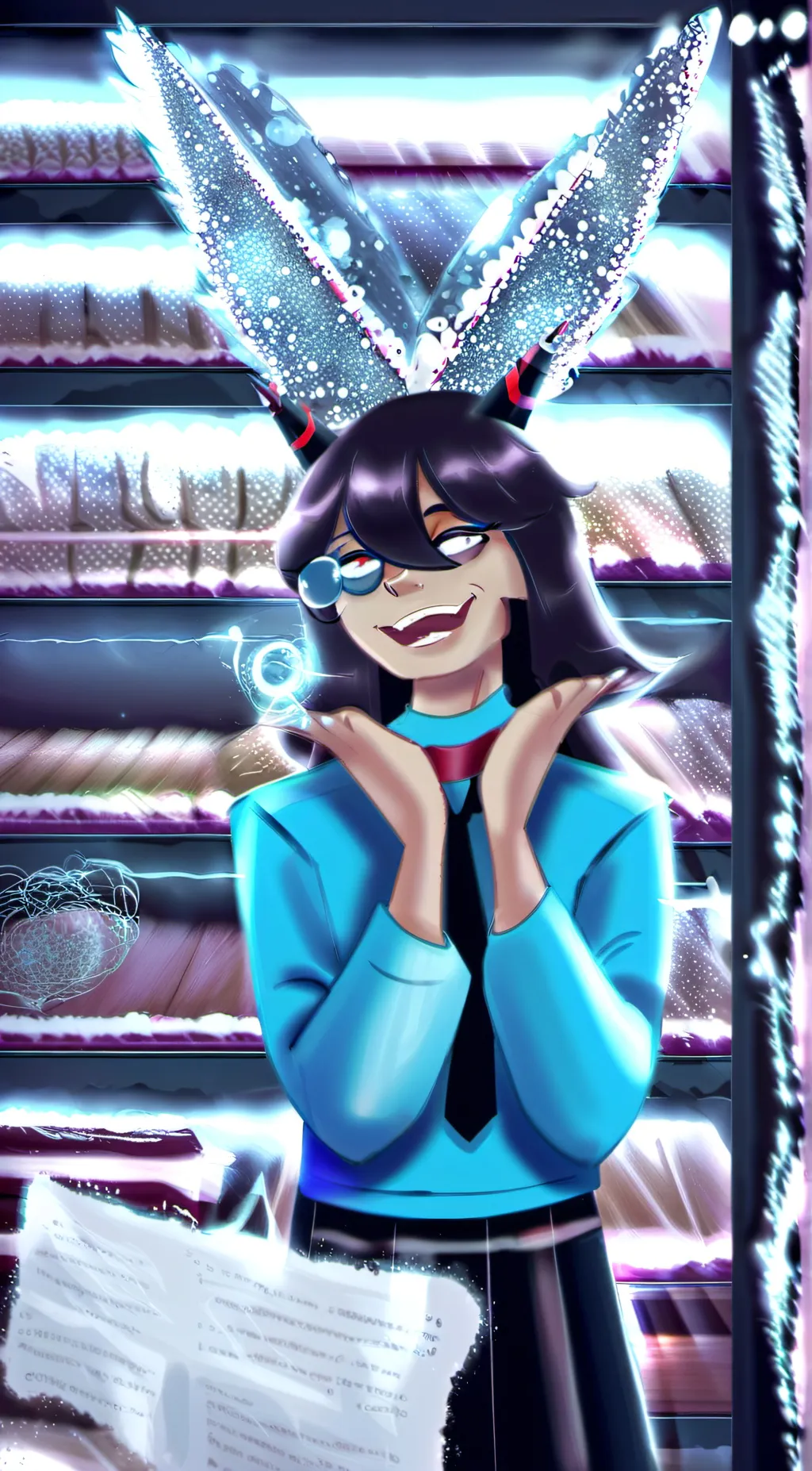 ai character: miss circle  background