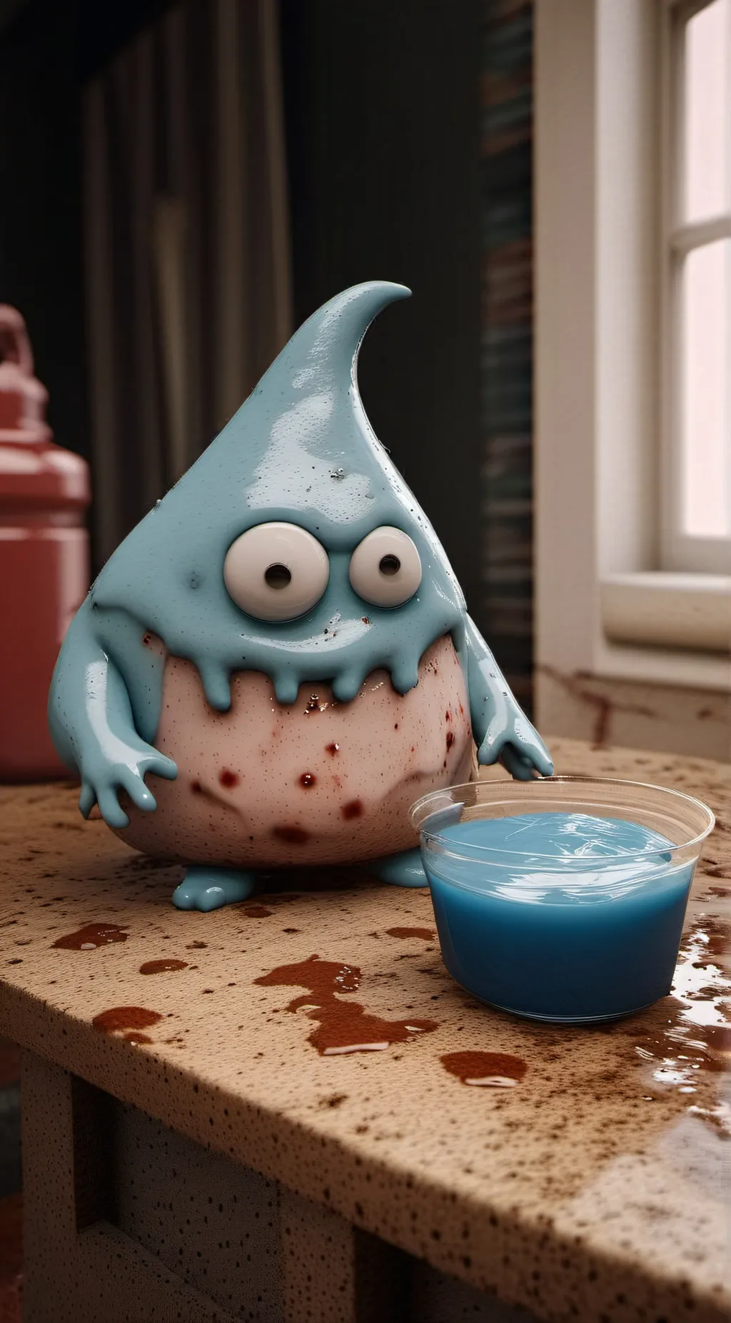 ai character: slime  background