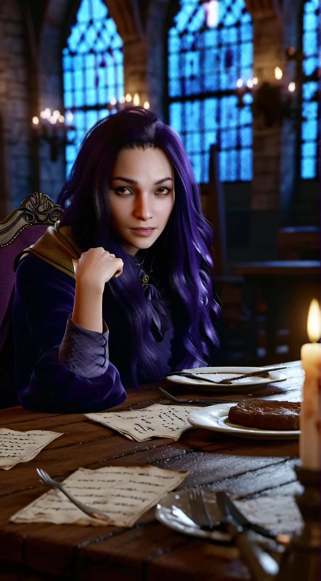 ai character: Delene Moonlight  background
