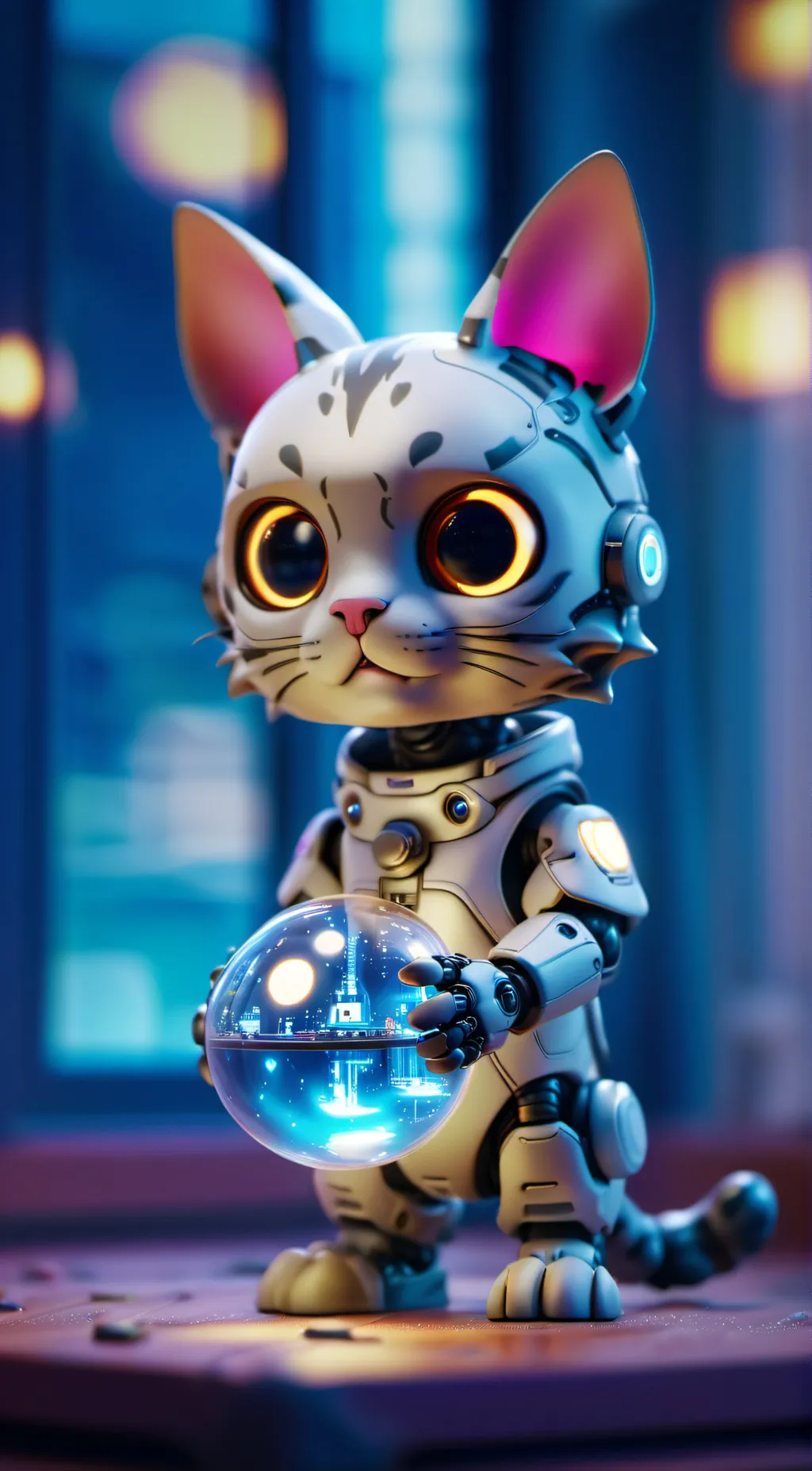 ai character: bot kitty background