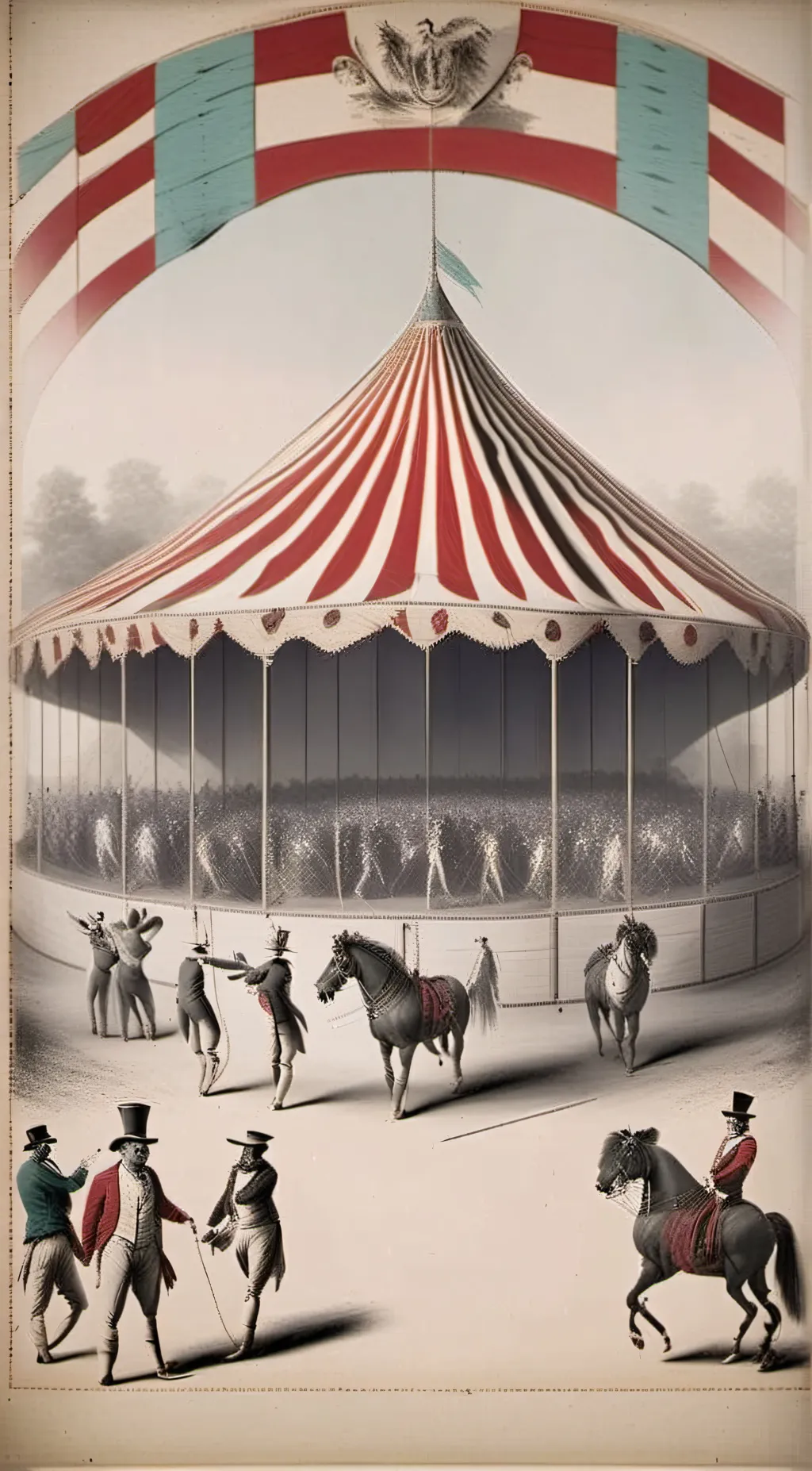 ai character: circus background