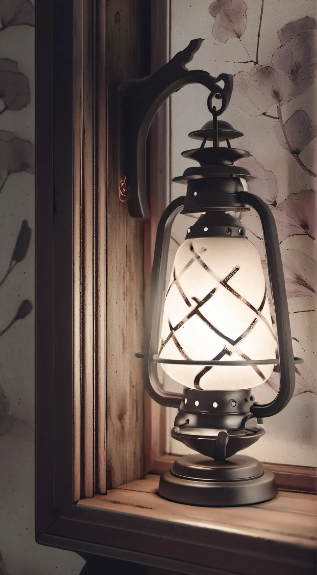 ai character: Just a lamp background