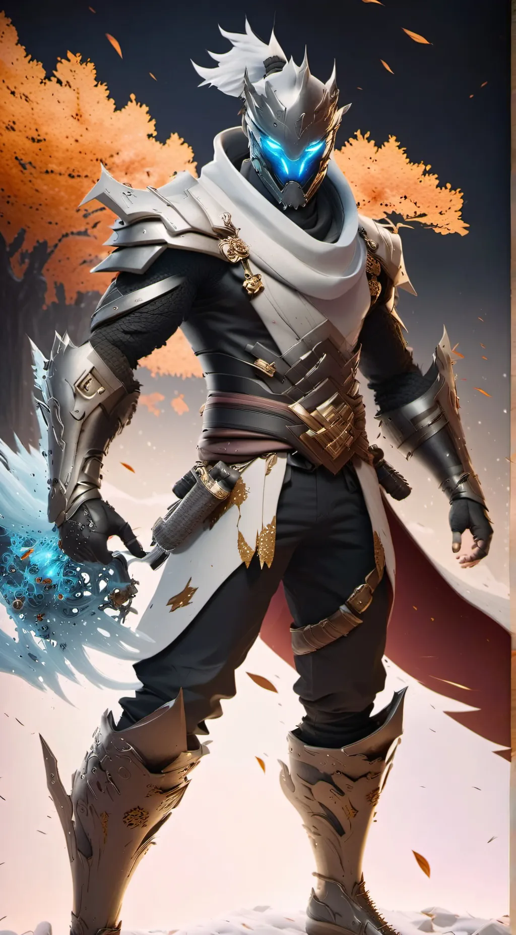 ai character: *ice wraith* genji background