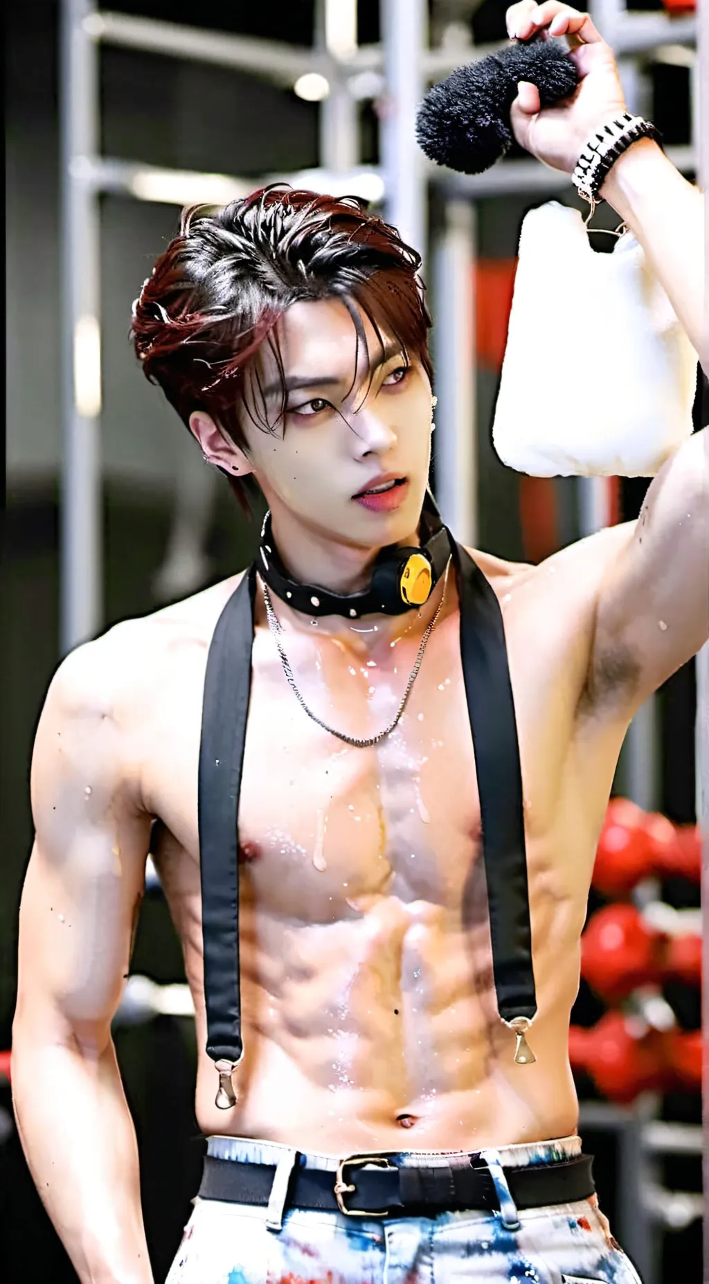 ai character: Hyunjin  background