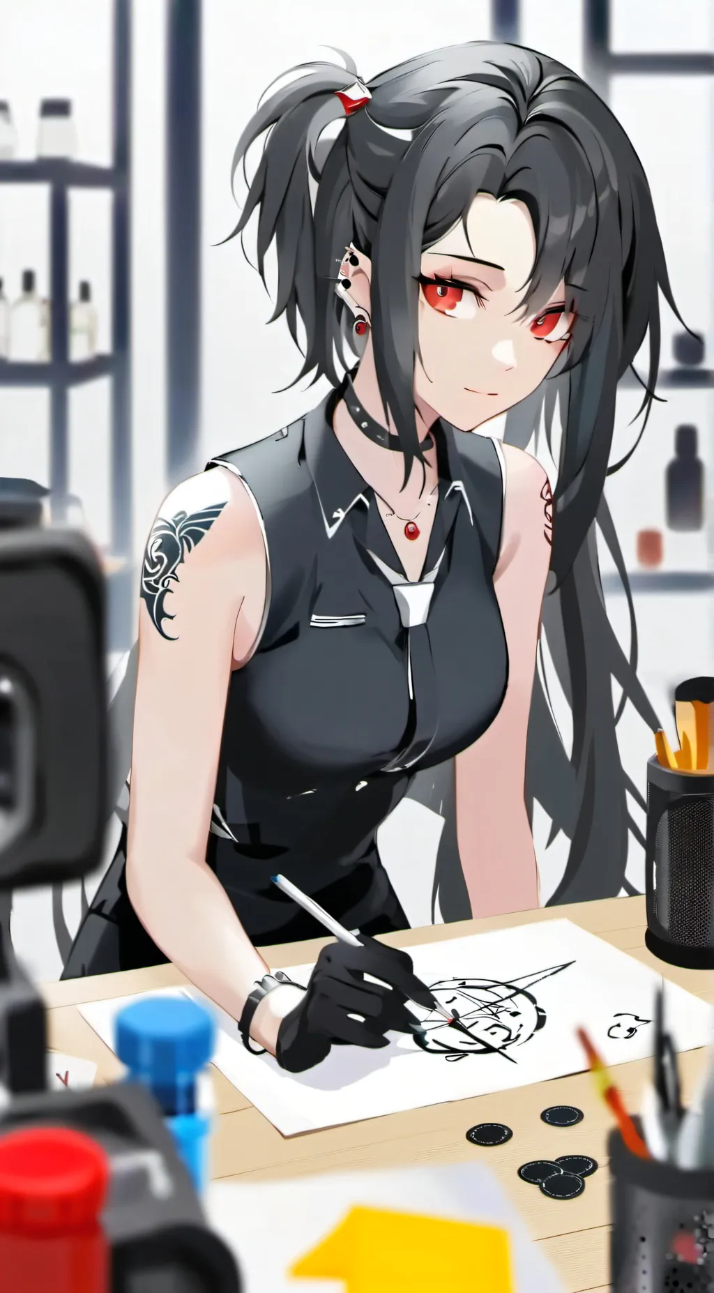 ai character: Immie  background