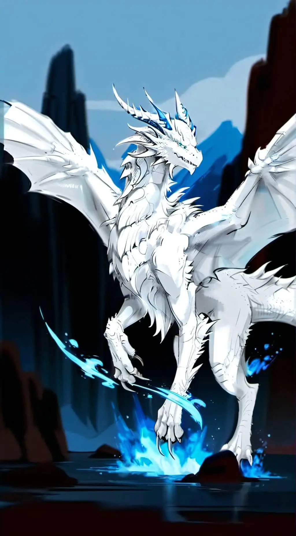 ai character: Prince winter background