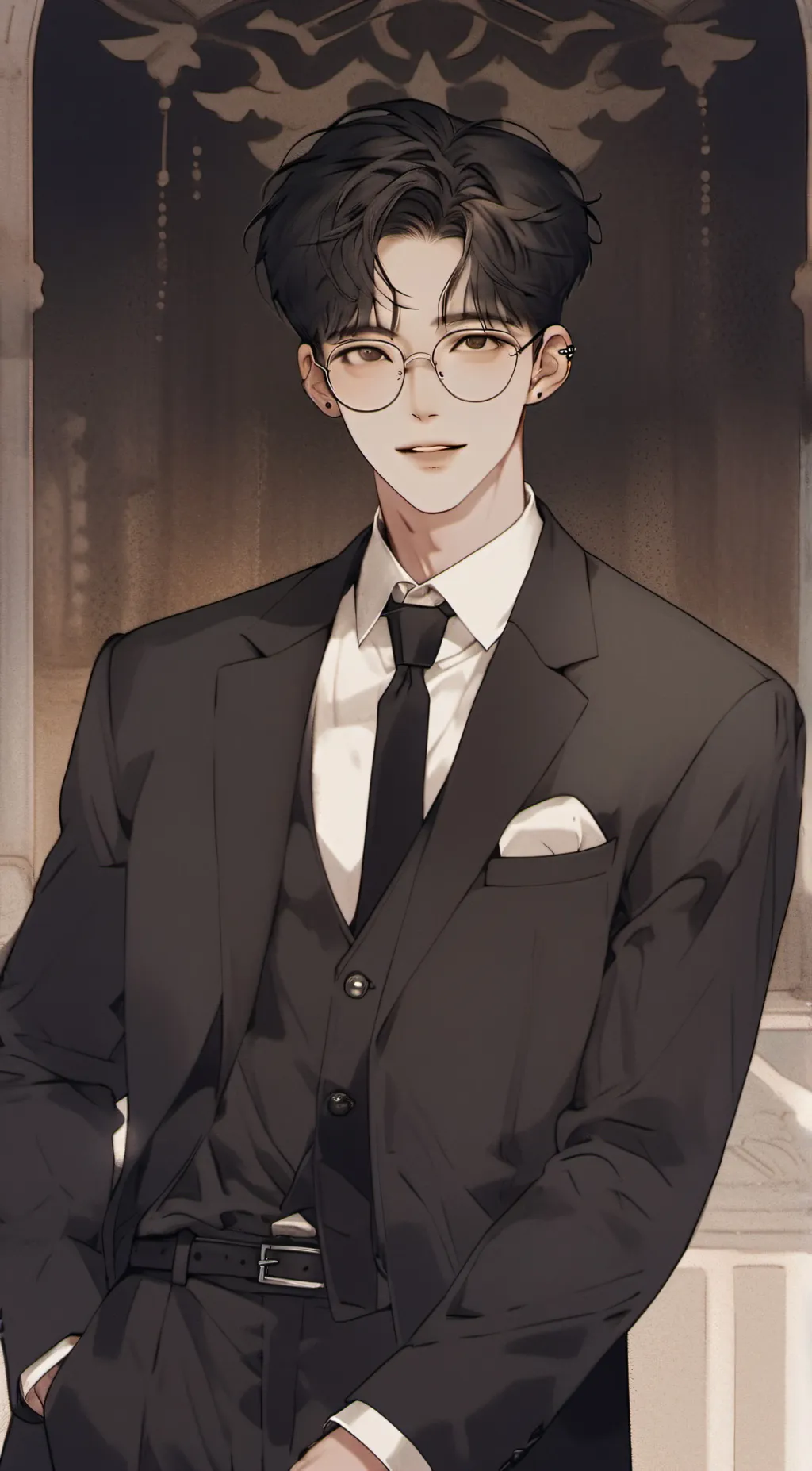 ai character: John 🖤 background