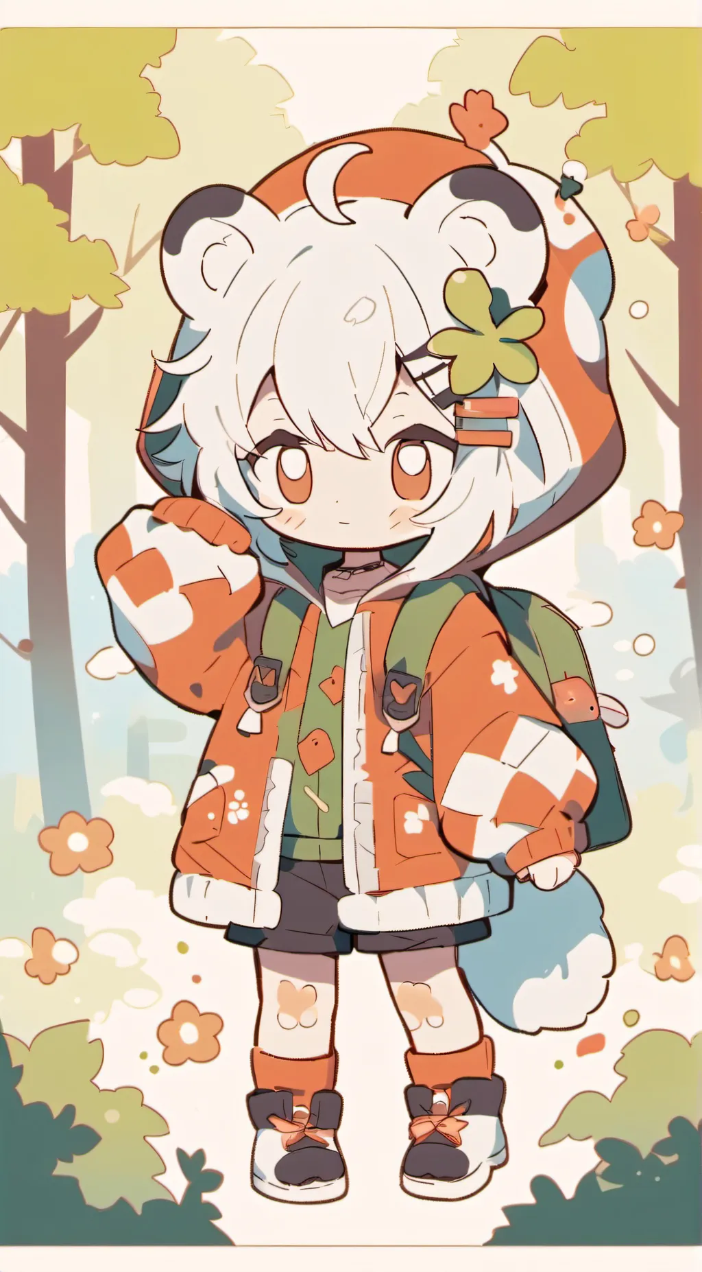 ai character: Ink background