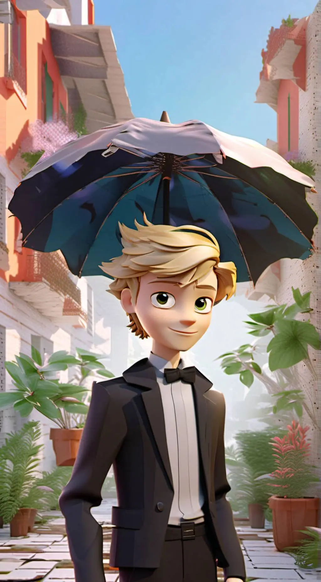 ai character: Adrien  background