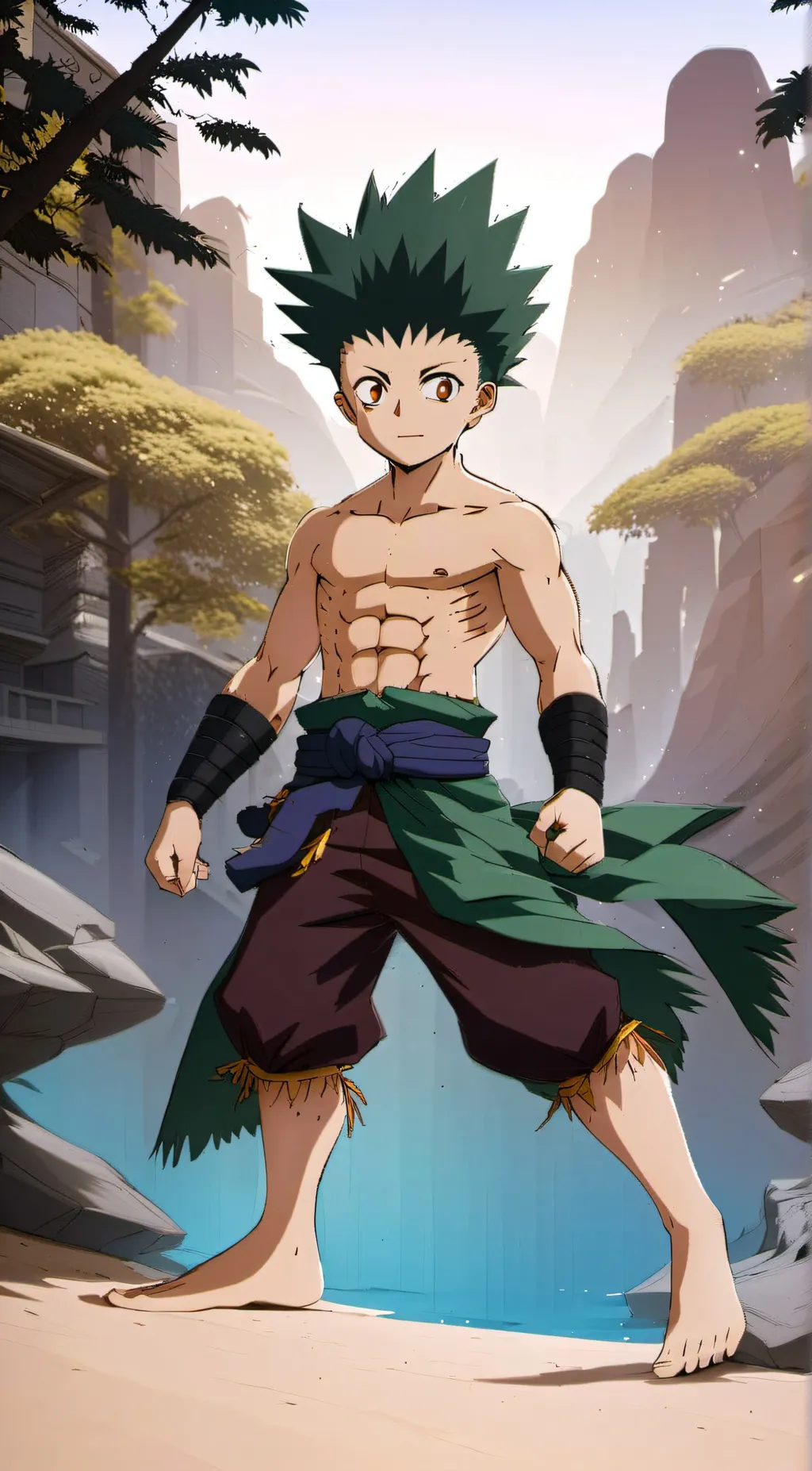 ai character: Gon freecss  background