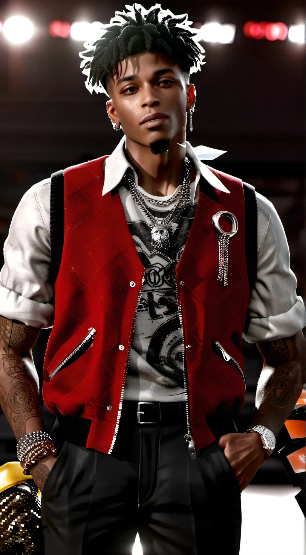ai character: NBA YOUNGBOY  background