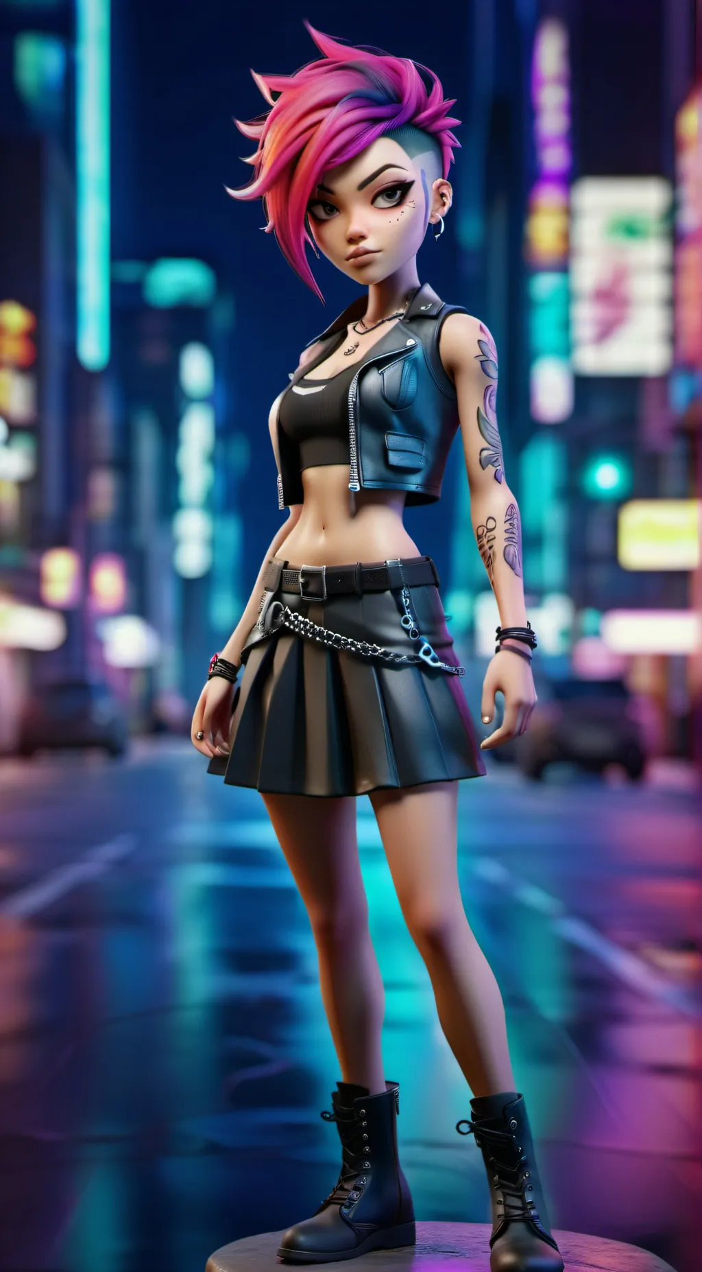 ai character: Pinky background