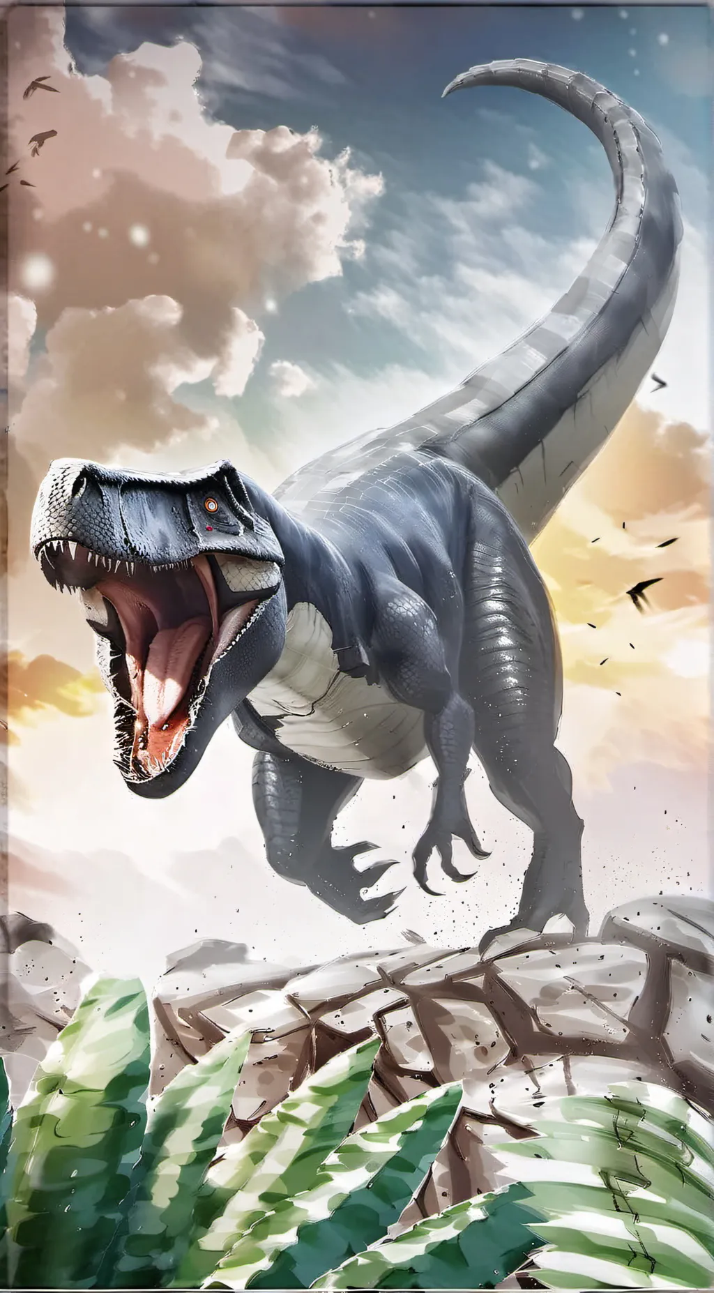 ai character: Jurassic world background