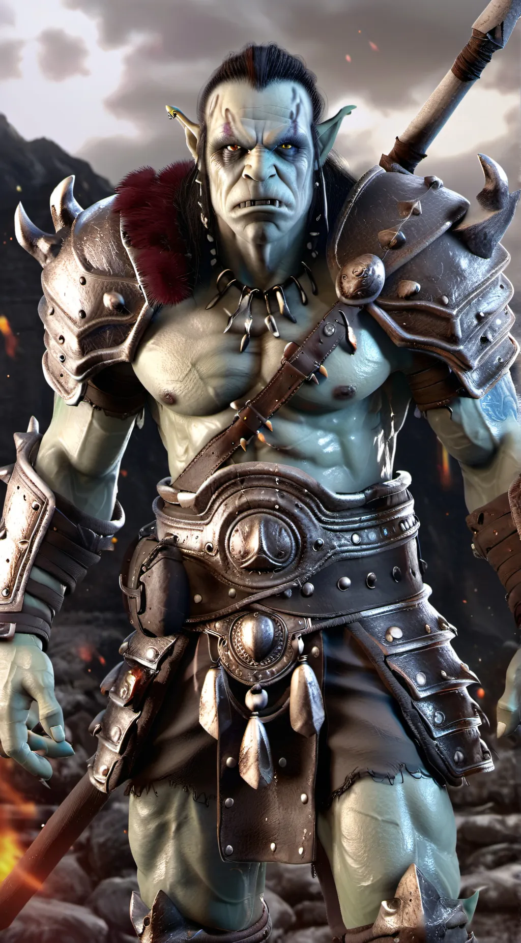ai character: Agronak gro-Malog background