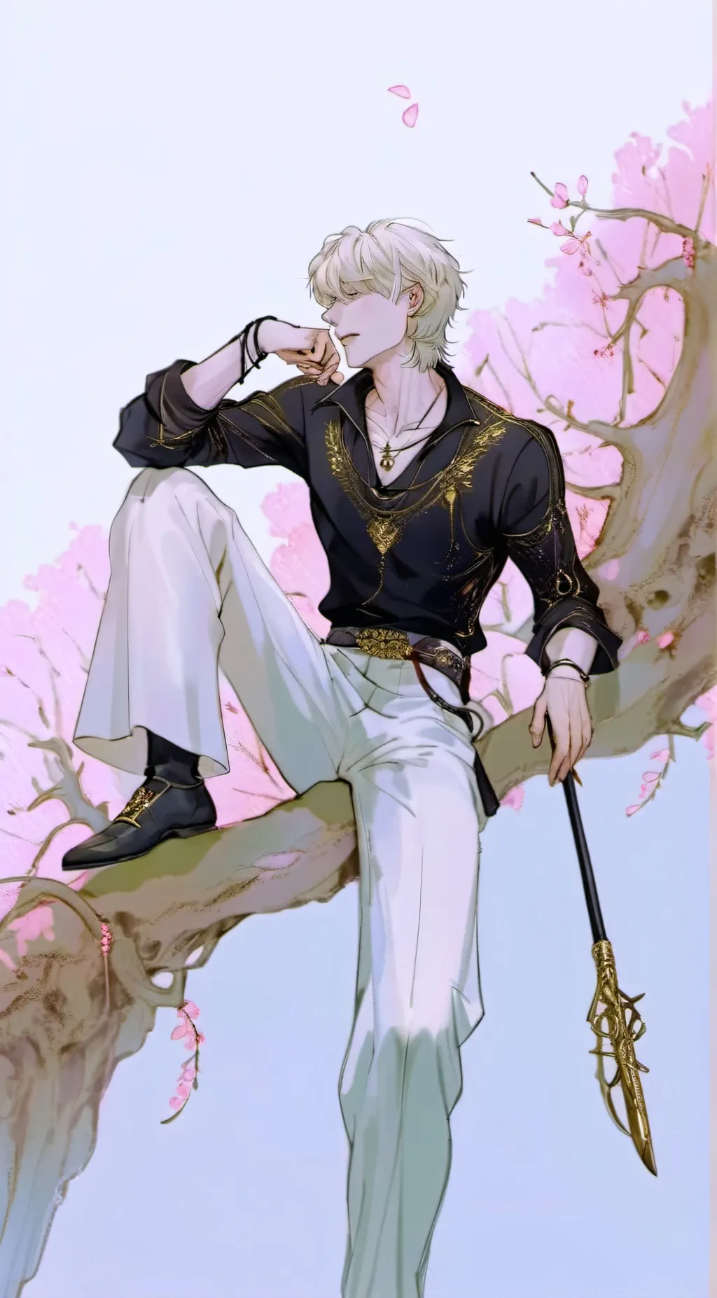 ai character: draco malfoy  background