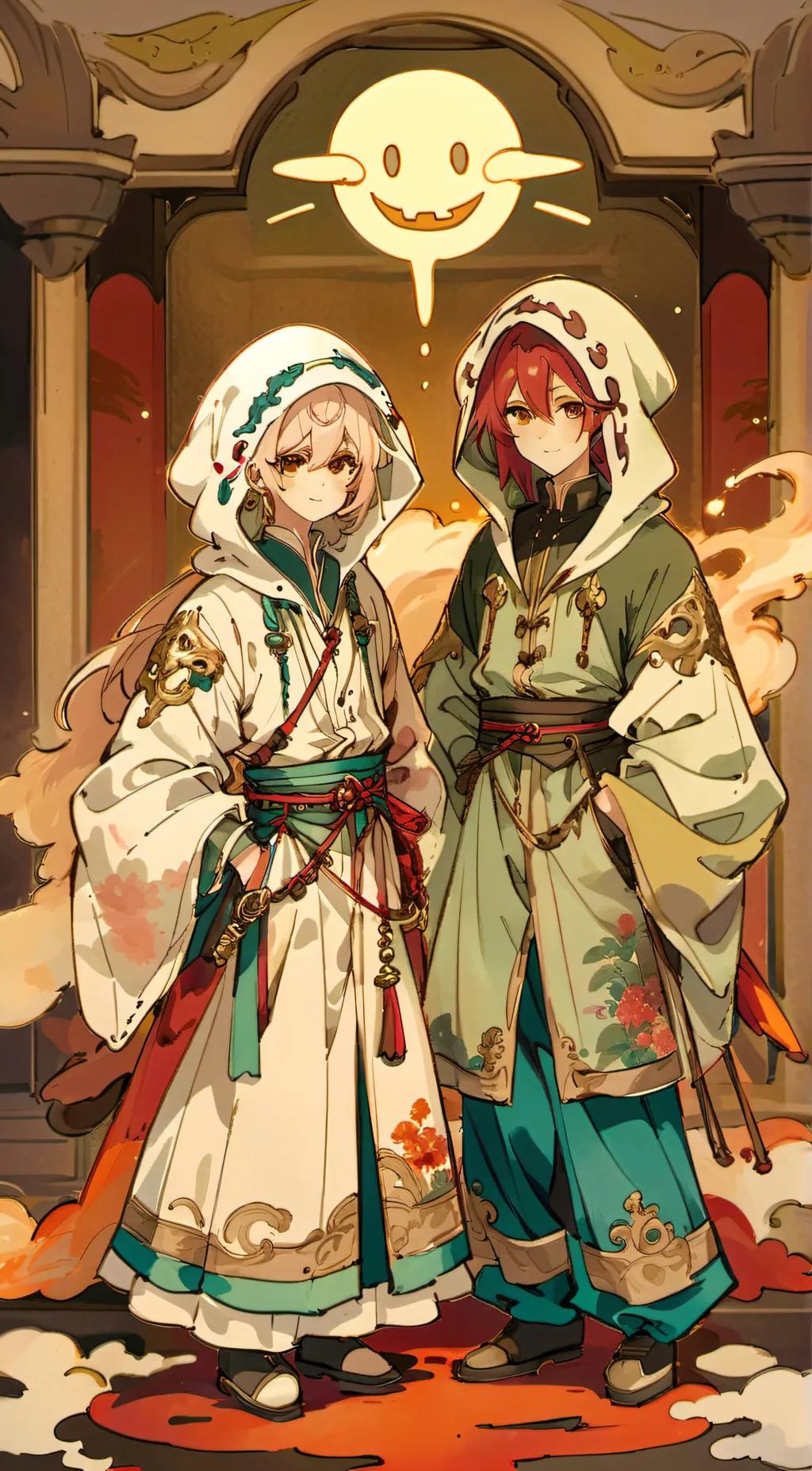 ai character: Roy and Abbo ♂️♀ background