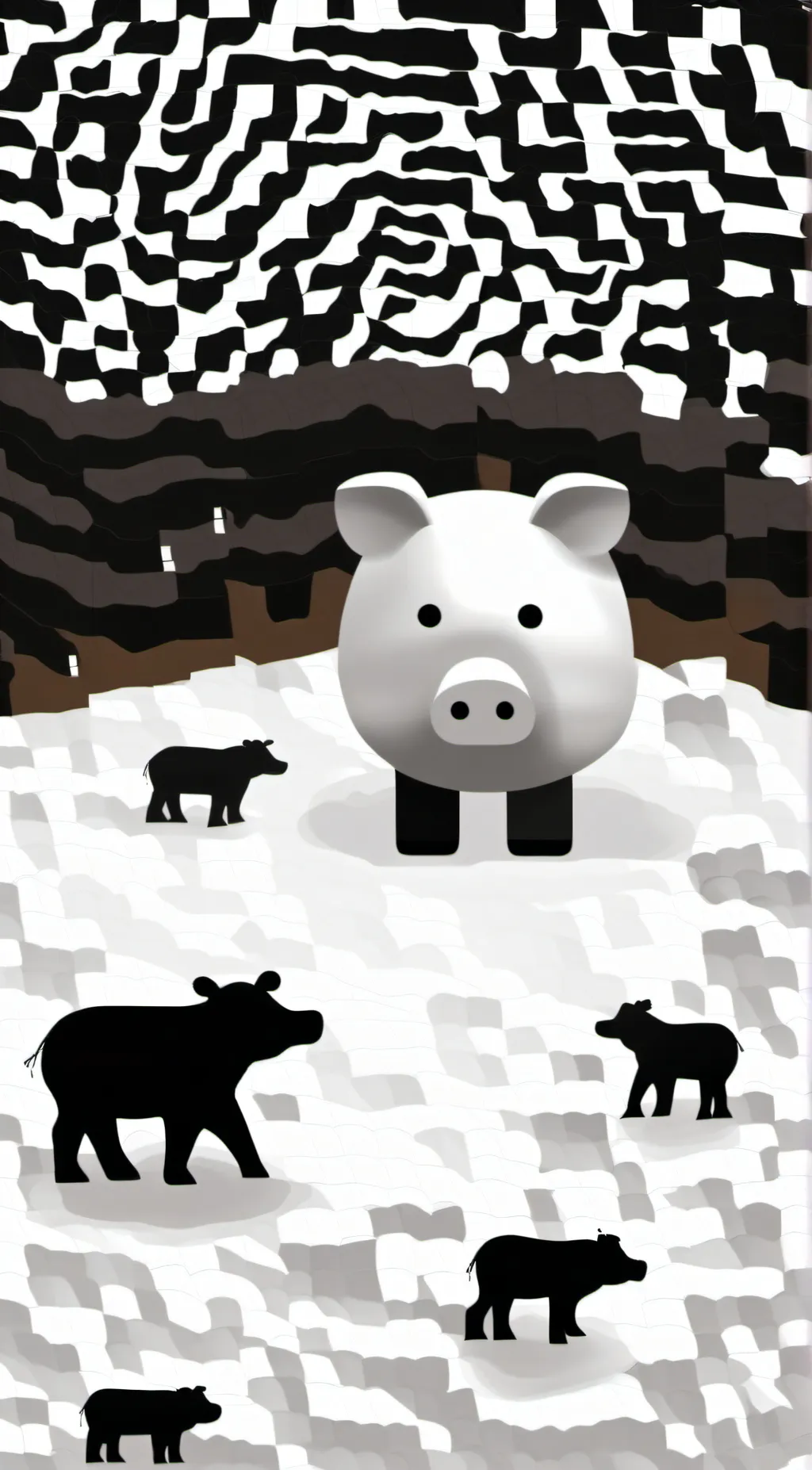 ai character: memory piggy background