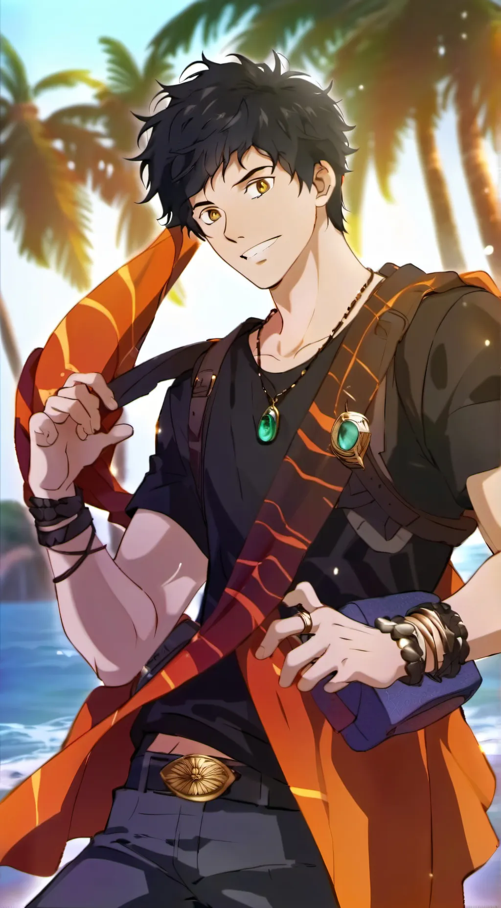 ai character: Percy Jackson! background