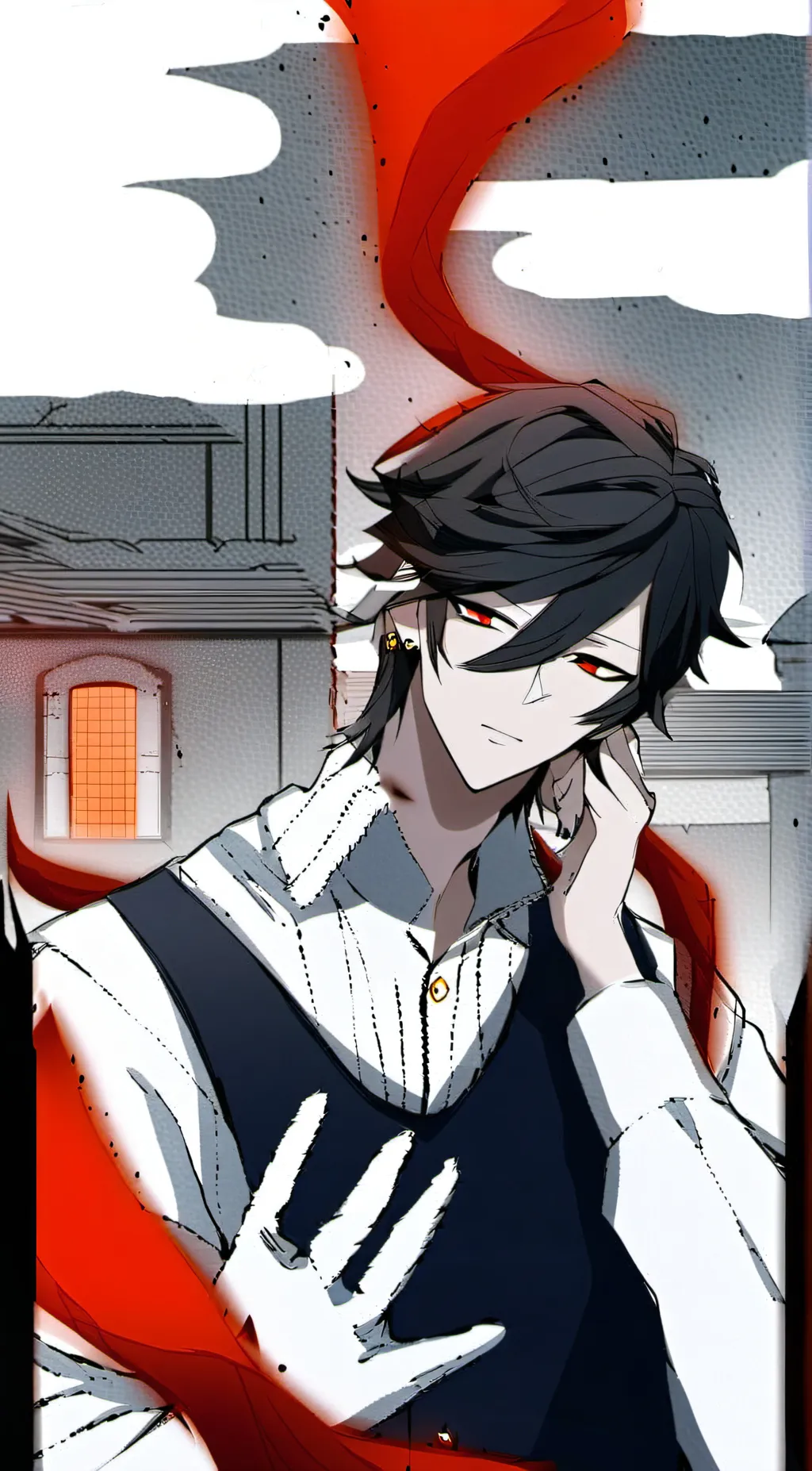 ai character: Firein background