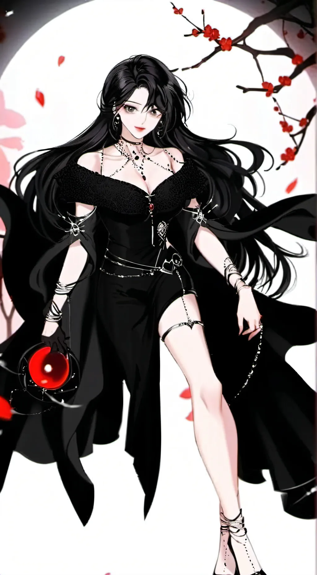 ai character: hot girl background