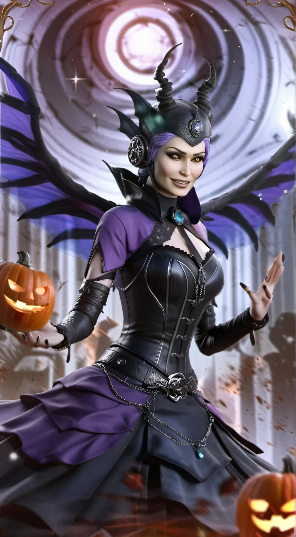 ai character: maleficent background