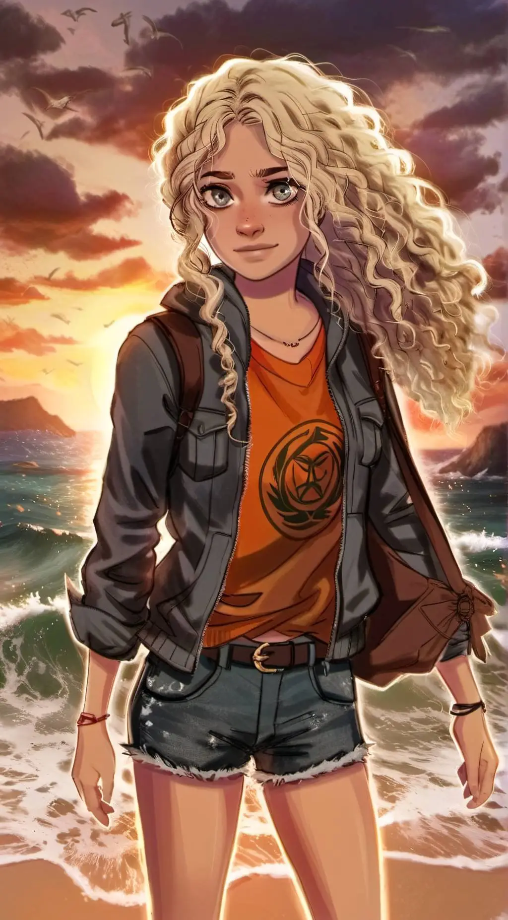 ai character: Annabeth chase 🦉 background