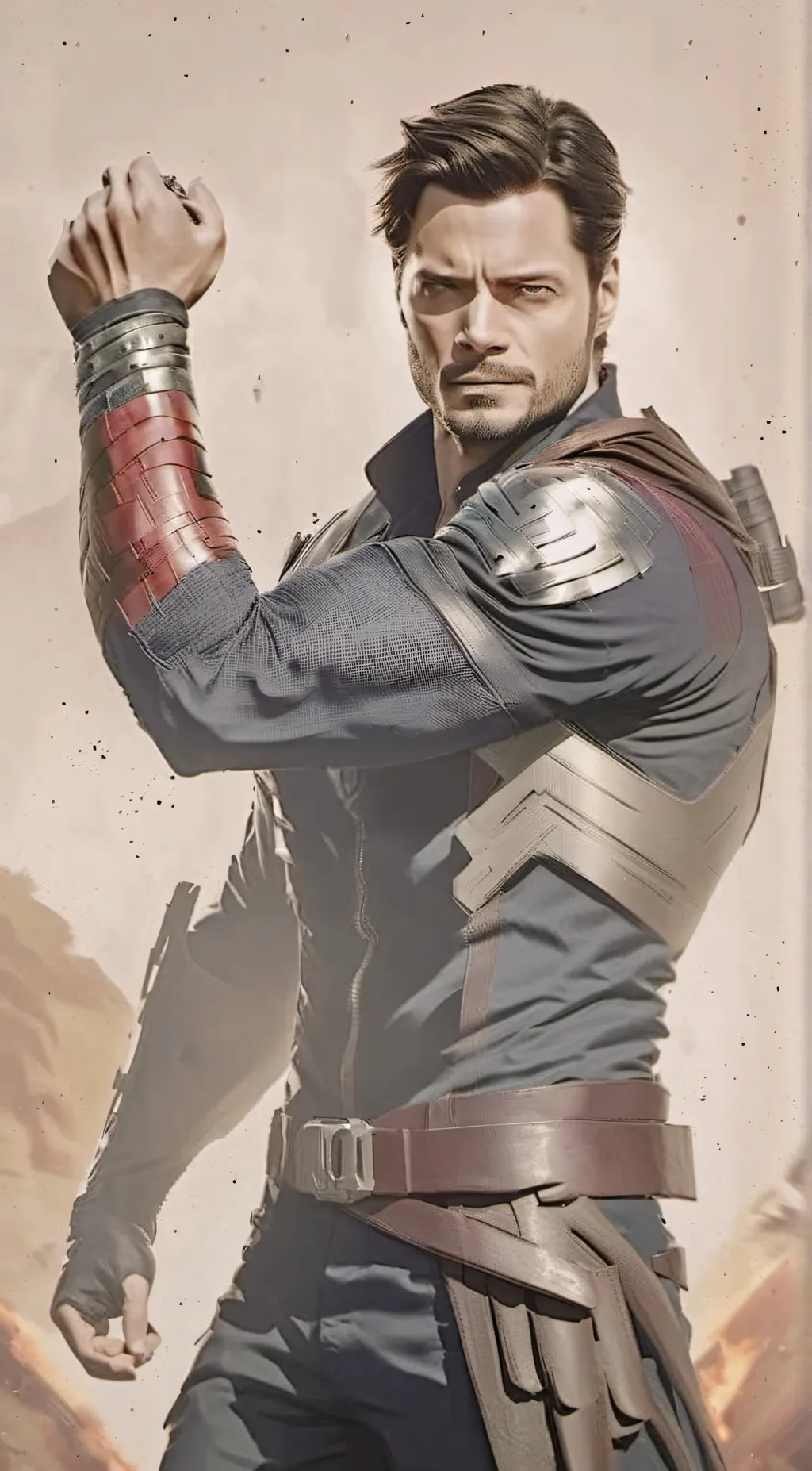 ai character: James Bucky Barnes background