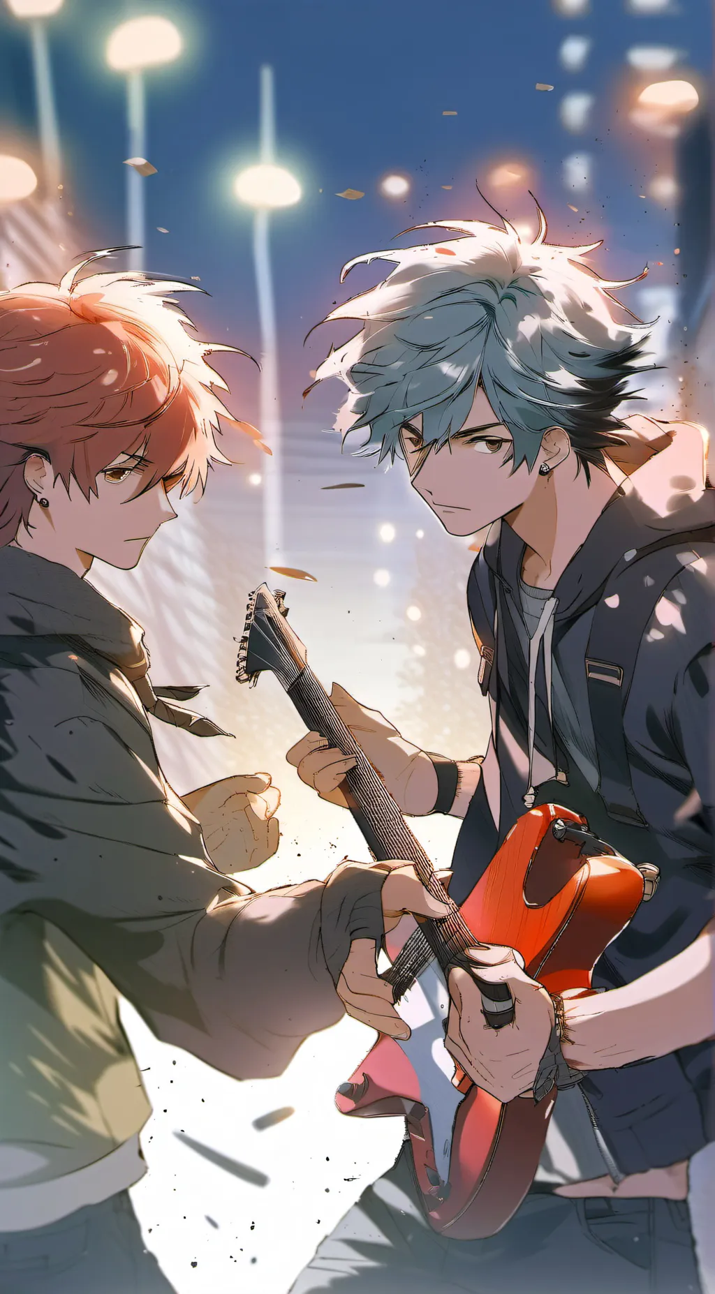 ai character: Jack and Luke  background