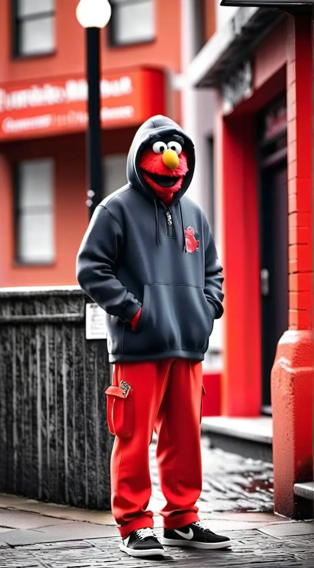 ai character: OG elmo background