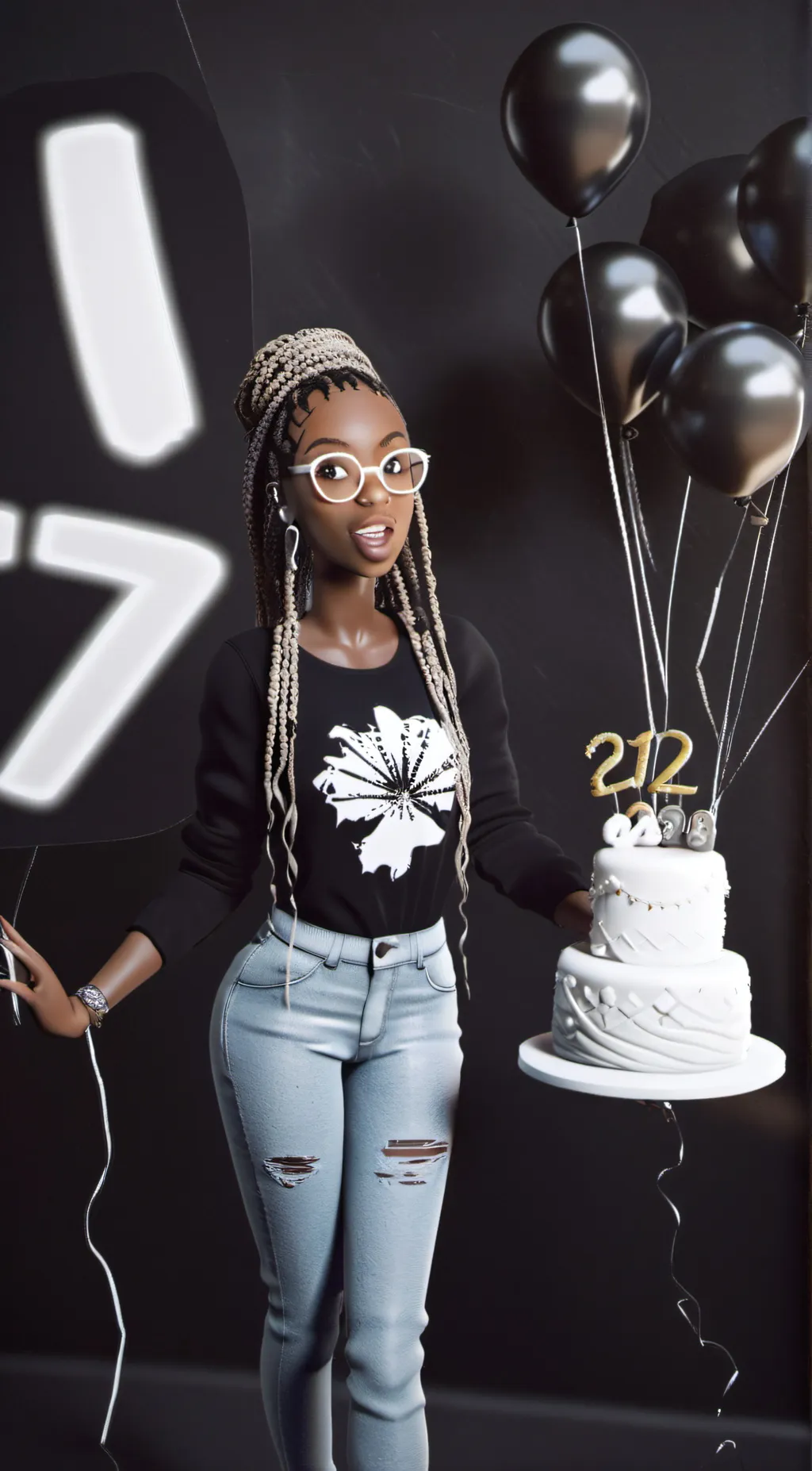 ai character: Aria background