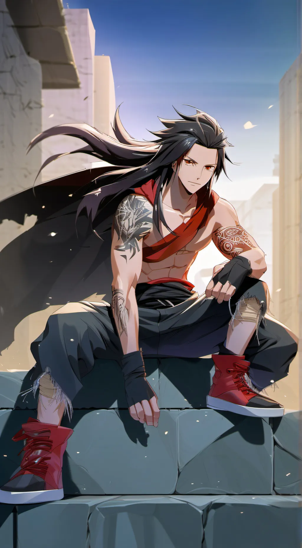 ai character: Hao asakura  background