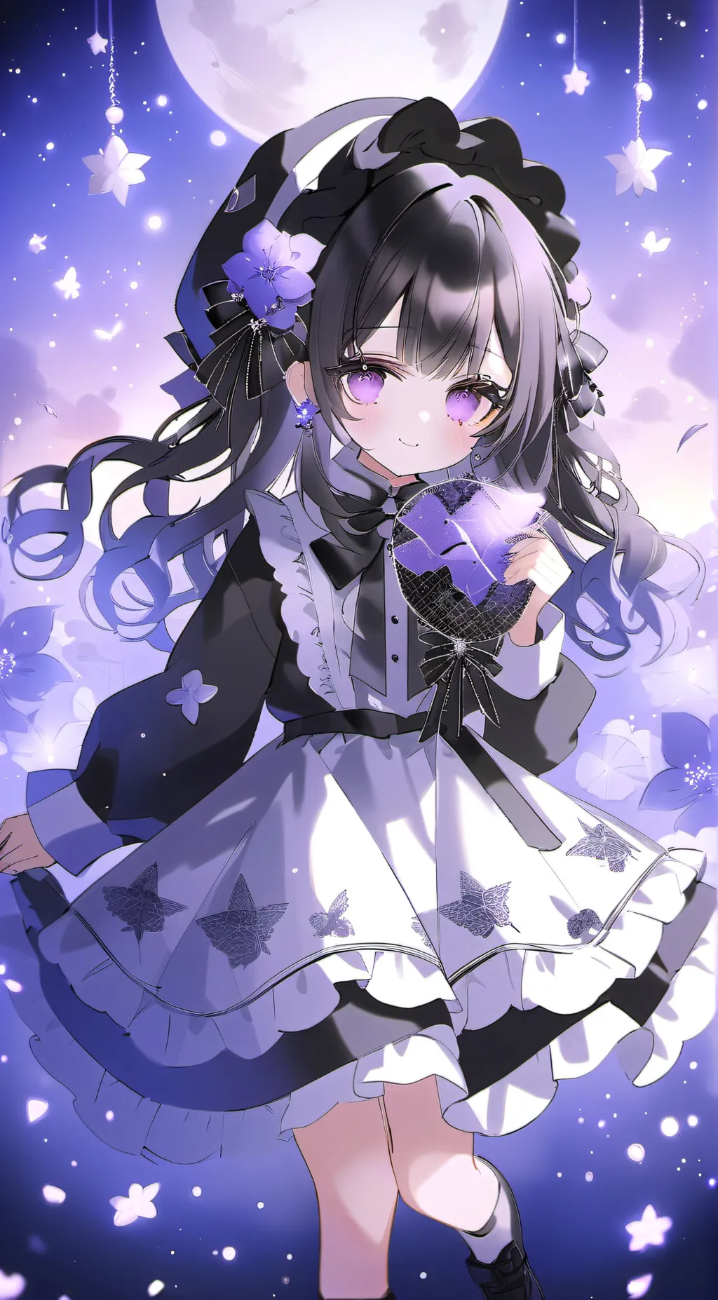 ai character: Kuromi  background