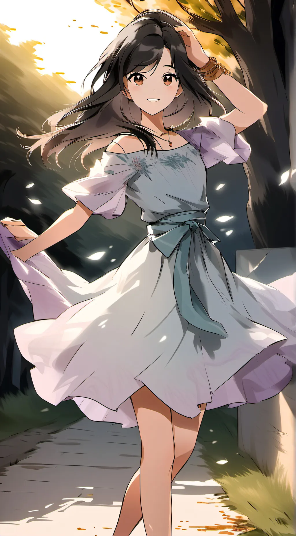 ai character: Mina Nyx background