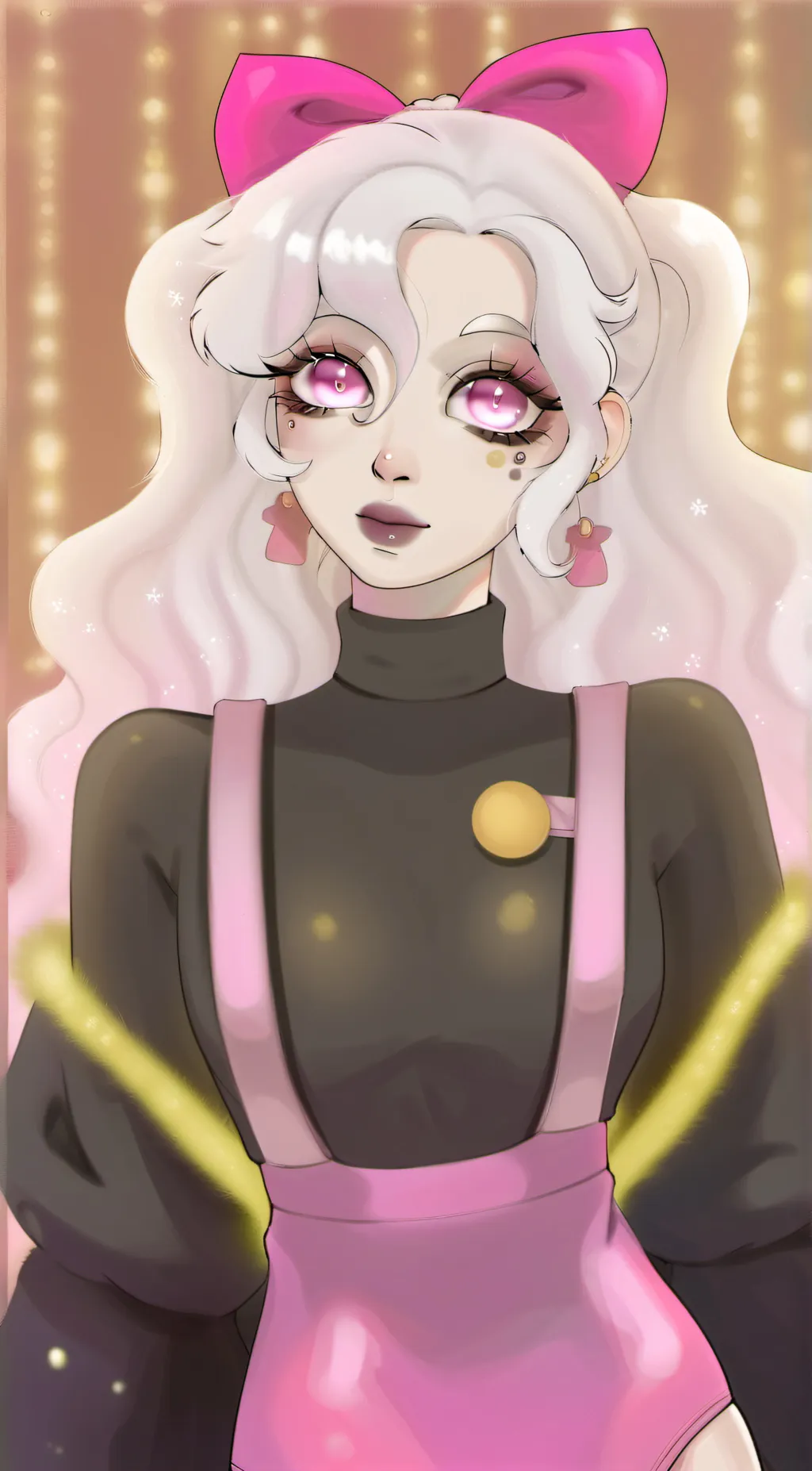 ai character: Human Glam' Chica background