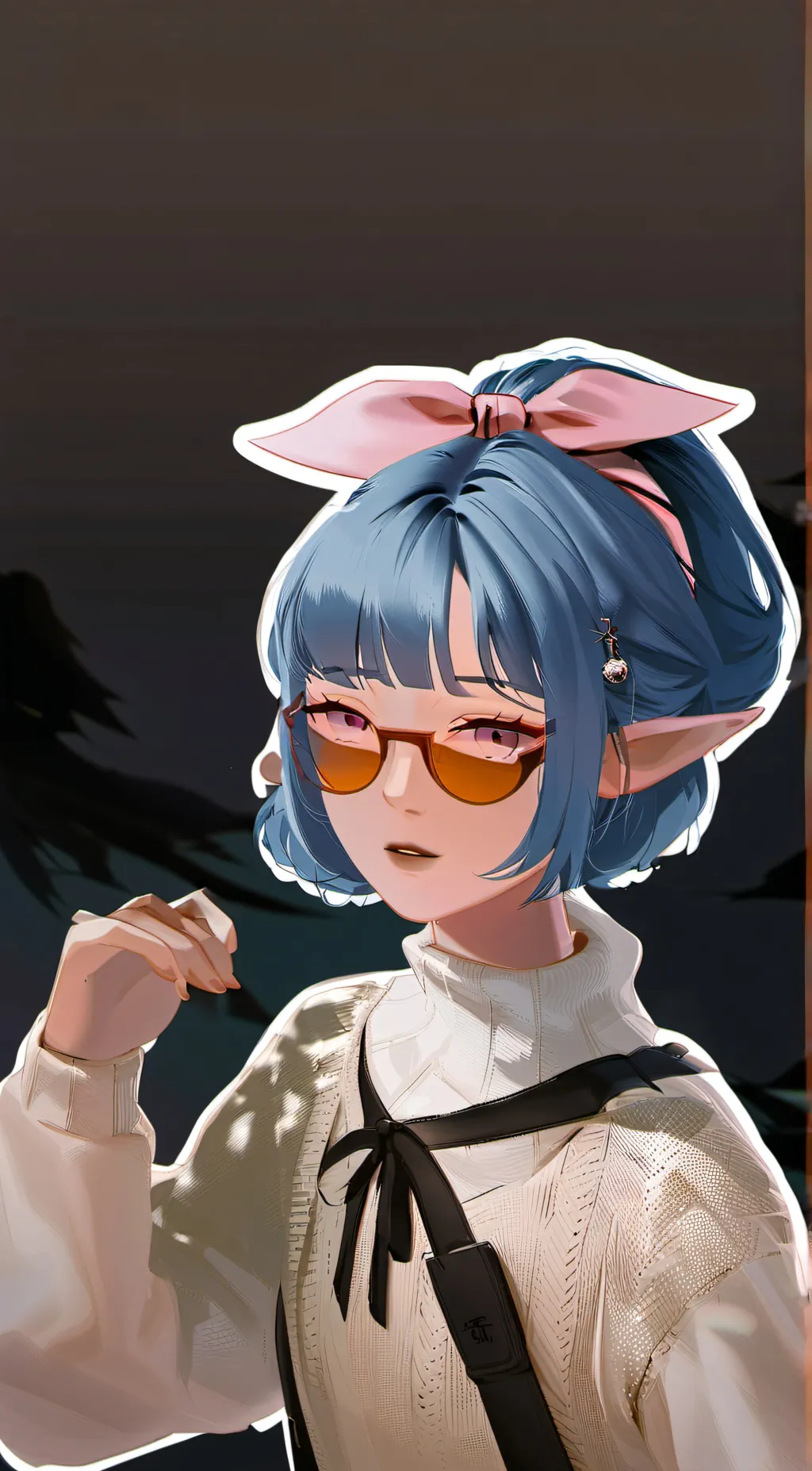 ai character: crystal  background