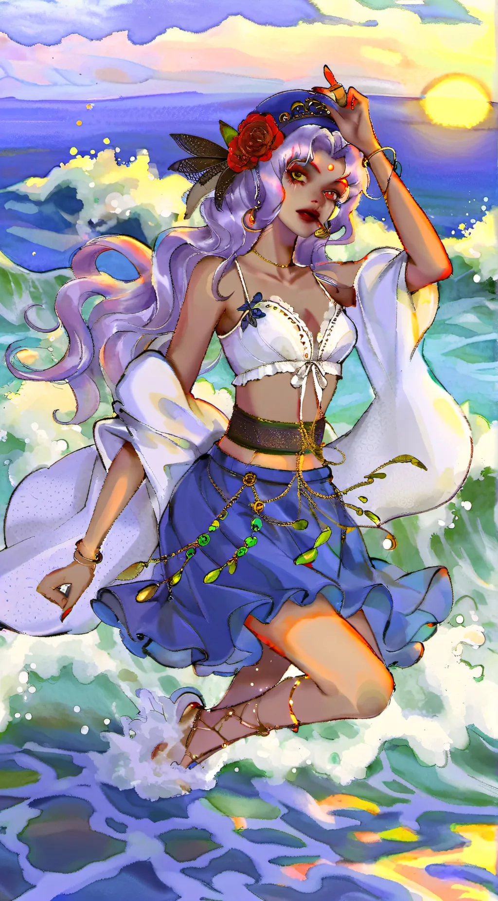 ai character: Luna background