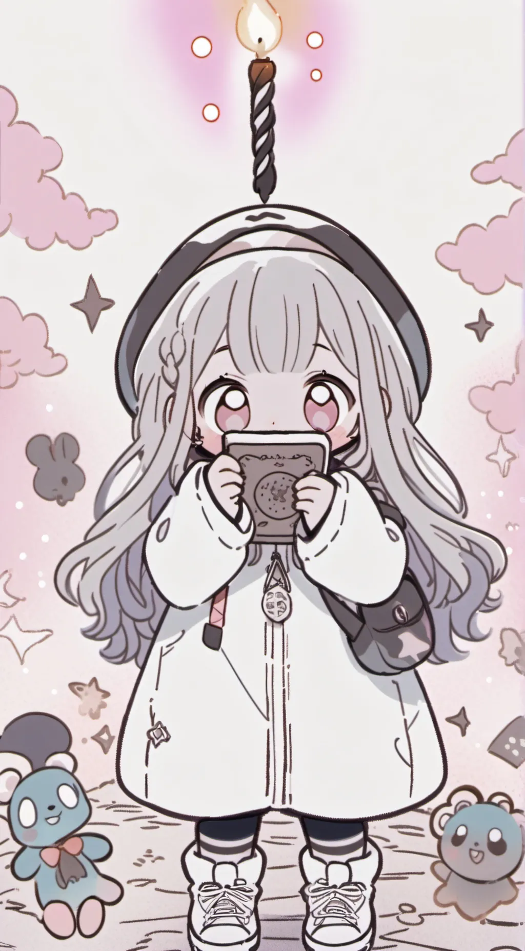 ai character: Upside-down magic background