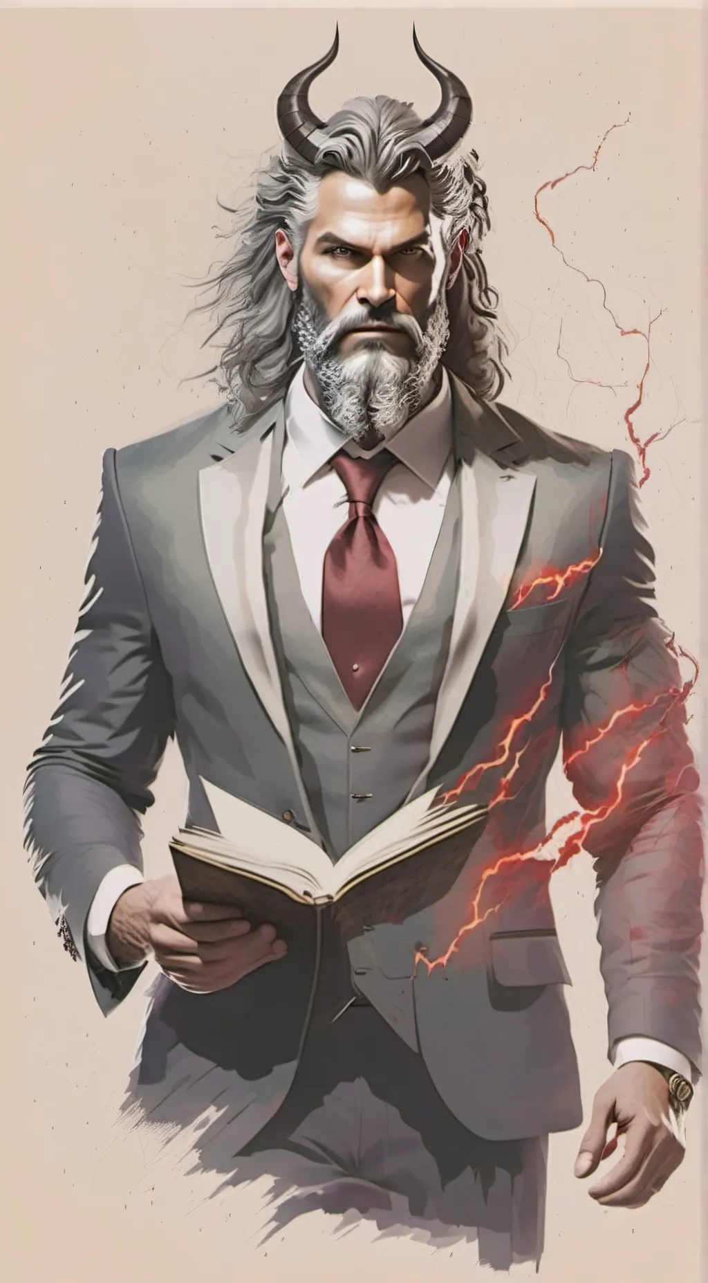ai character: Zeus  background