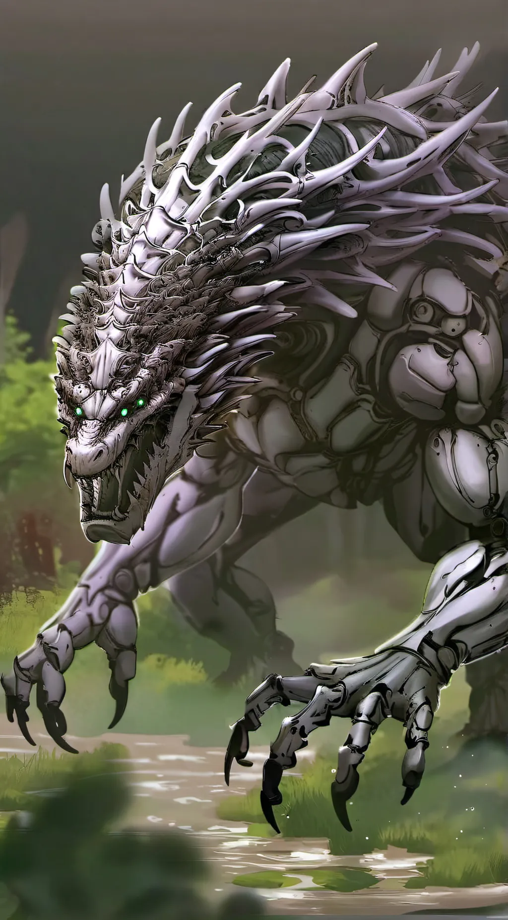 ai character: SCP - 682 background
