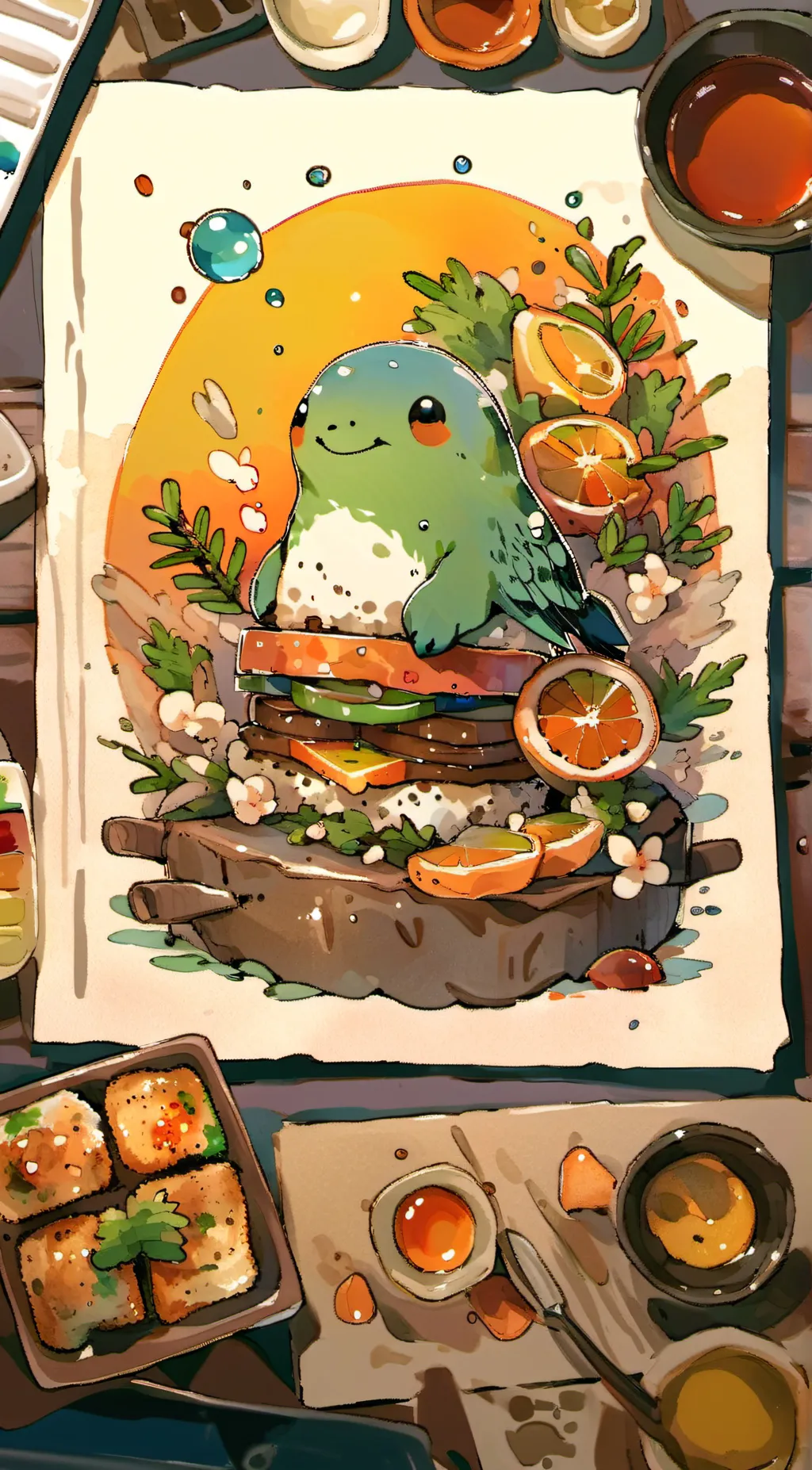 ai character: Special Message  background