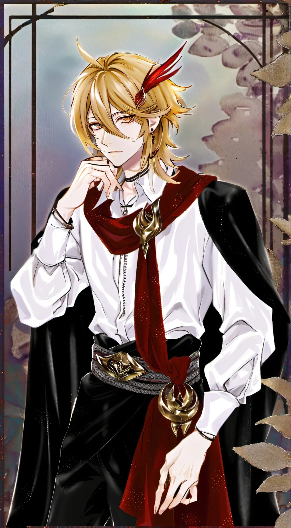 ai character: Kaveh  background